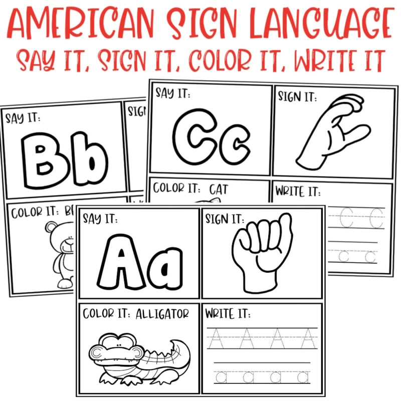 27 Free Sign Language Coloring Sheets 27 Free Sign Language Coloring Sheets