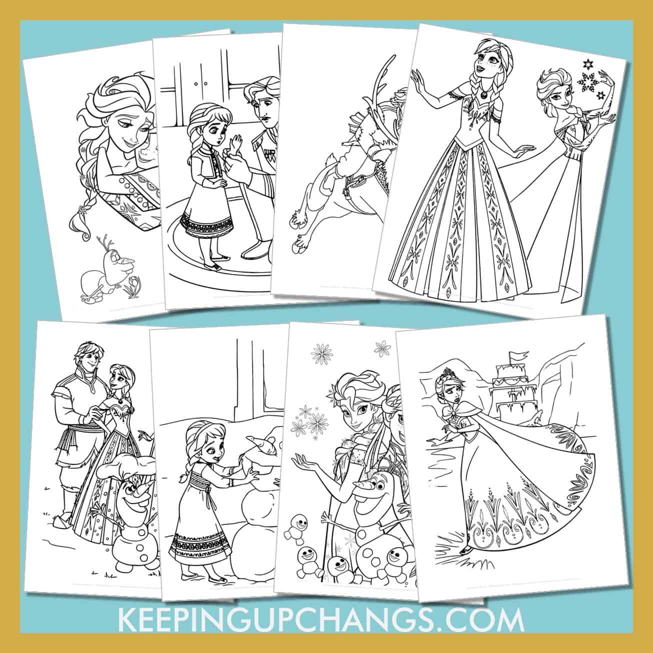 35 Free Frozen Coloring Pages Sheets MOST POPULAR Printables 