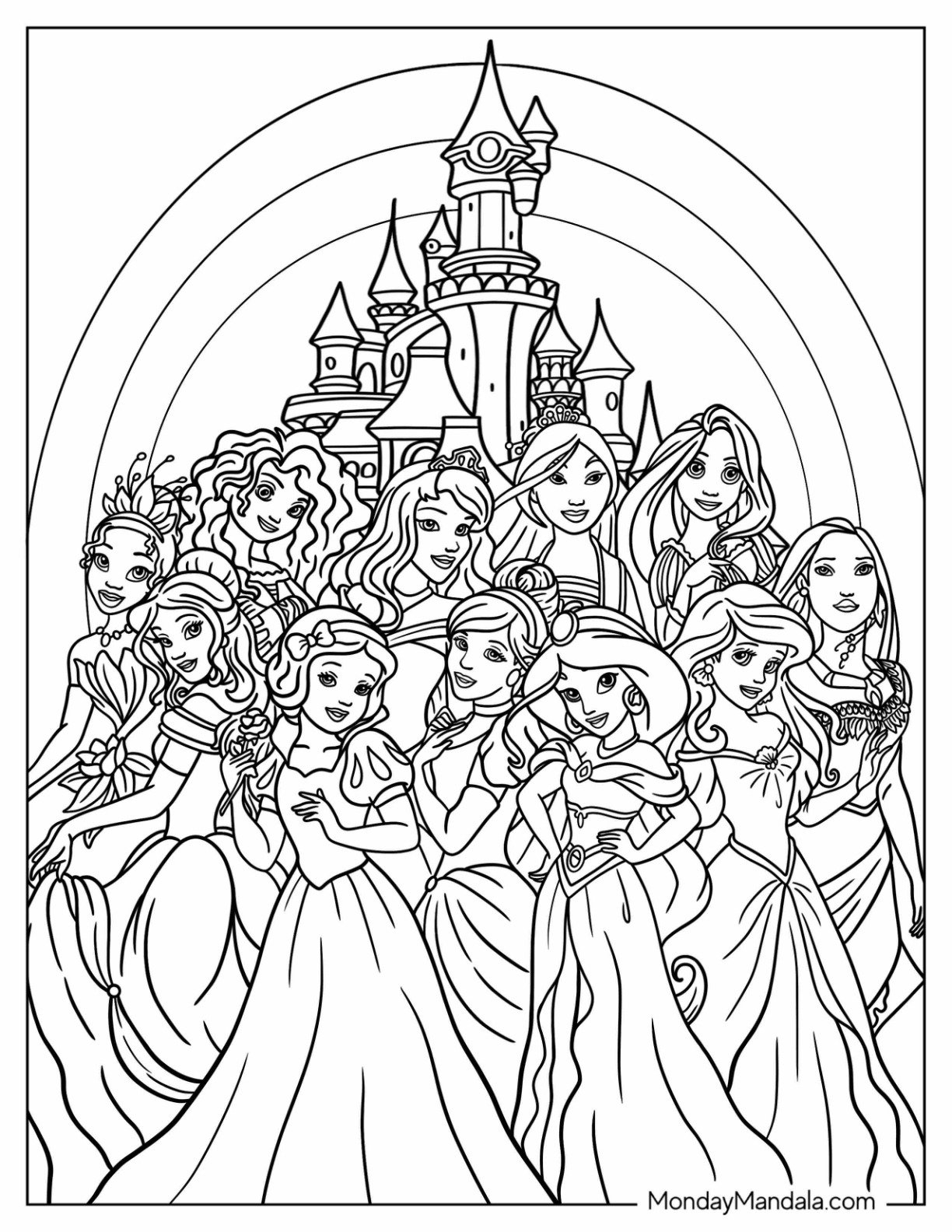 36 Disney Princess Coloring Pages Free PDF Printables 36 Disney Princess Coloring Pages Free PDF Printables
