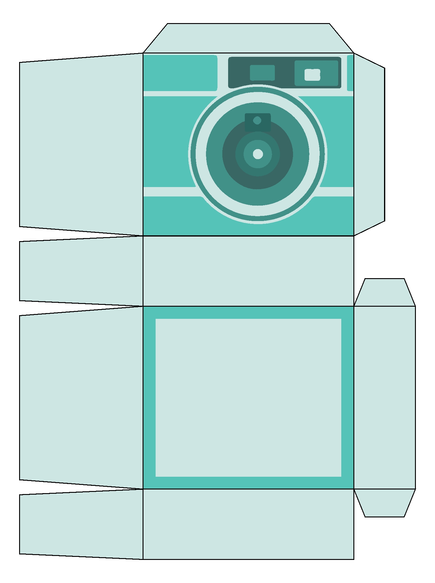 3D Camera Template 10 Free PDF Printables Printablee