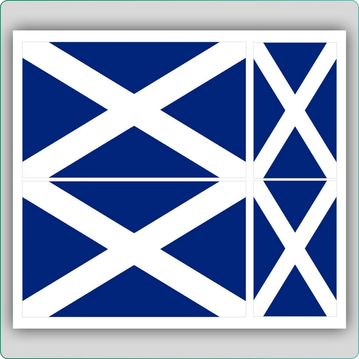 4 X SCOTTISH SCOTLAND FLAG VINYL CAR VAN IPAD LAPTOP STICKER EBay UK