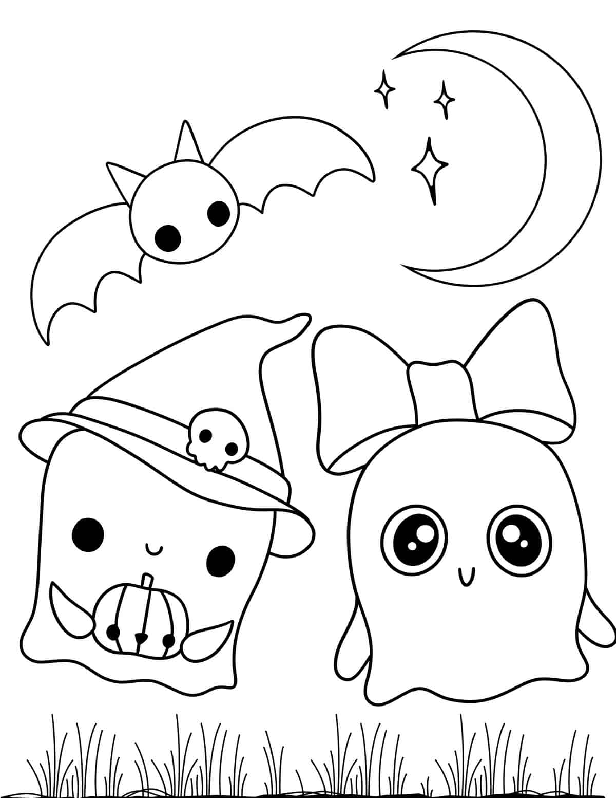 Halloween Color Sheets Free Printable