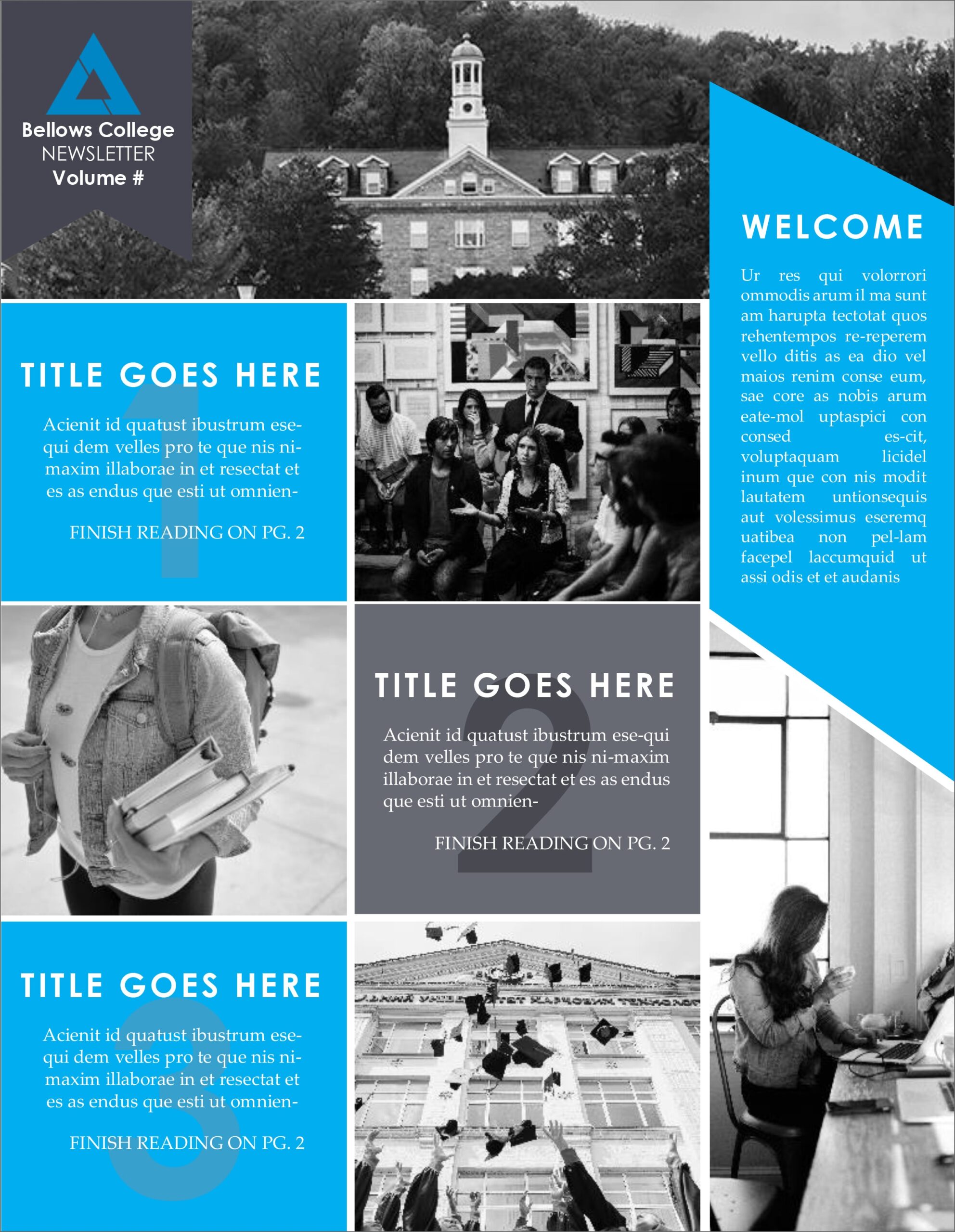 40 Free Printable A4 Newsletter Templates For School And Community Noticeboard