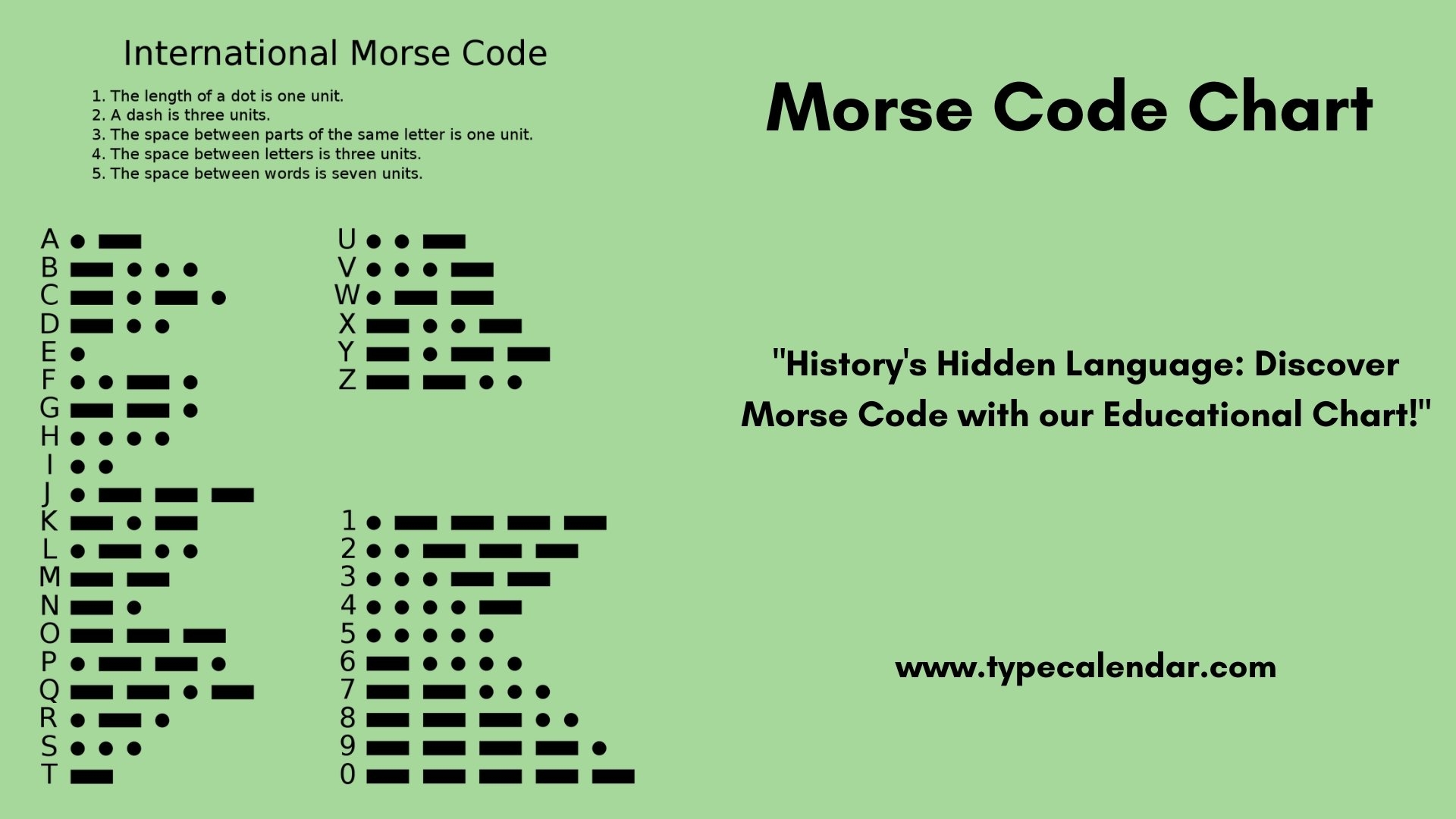 Printable Morse Code Sheet