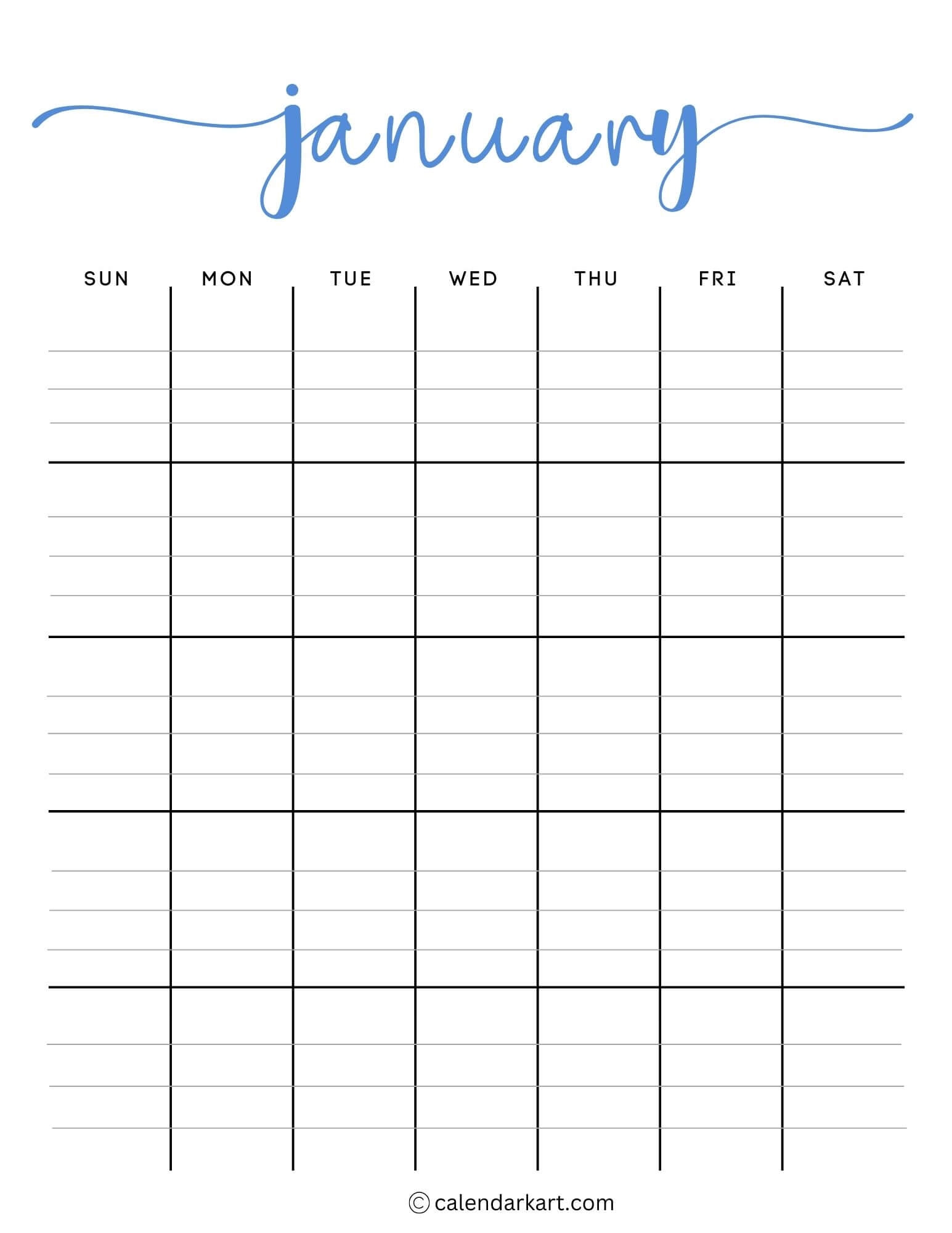 Printable Lined Calendar Printable Lined Calendar