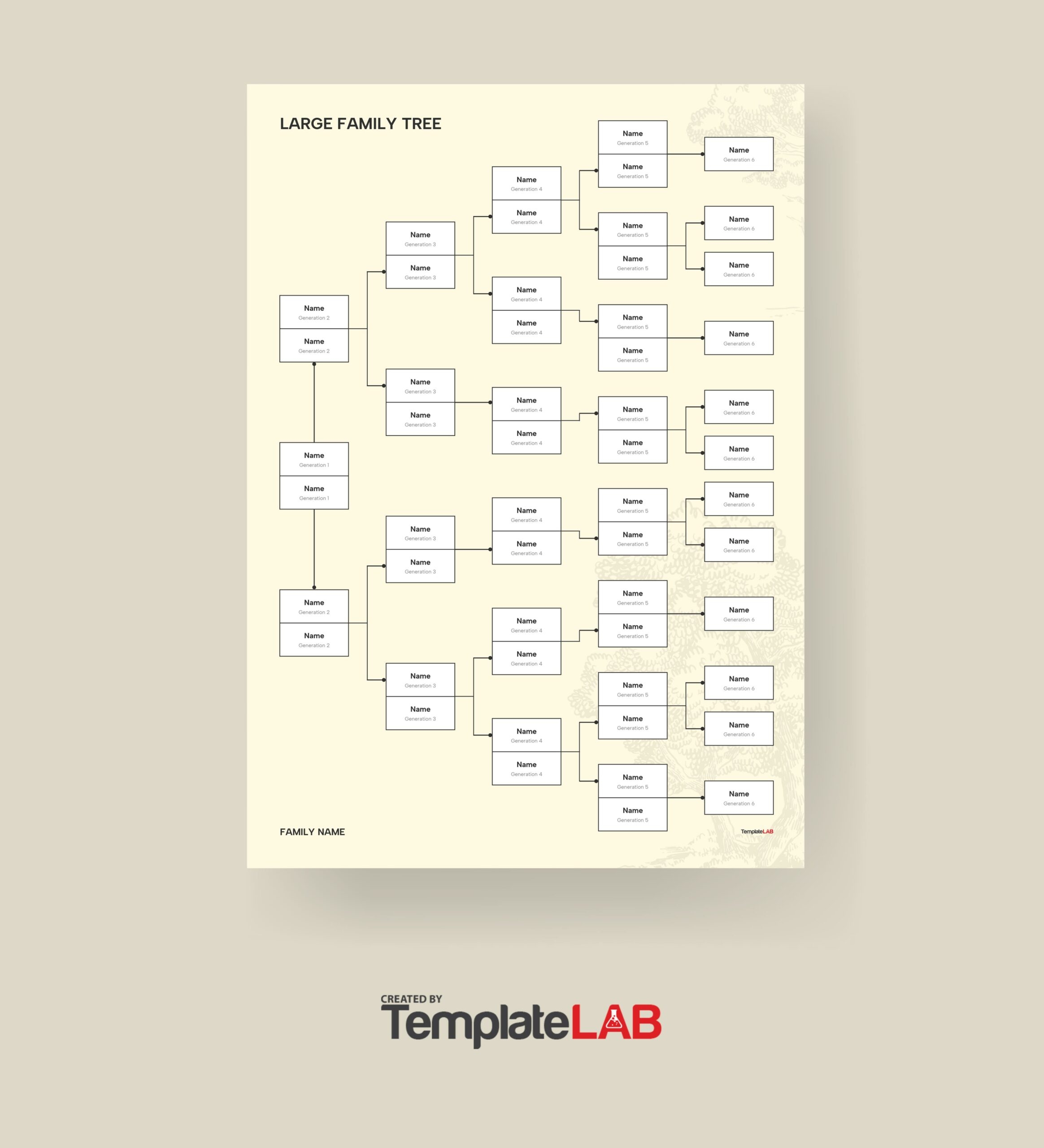 Free Printable Online Family Tree Template