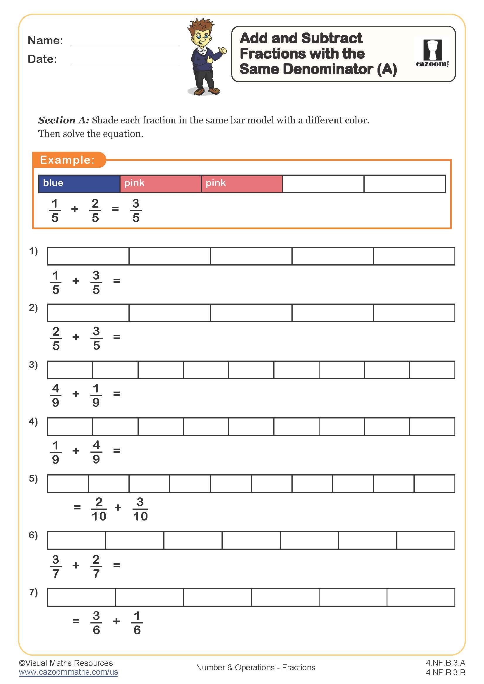 4th Grade Math Worksheets PDF Printable Math Worksheets