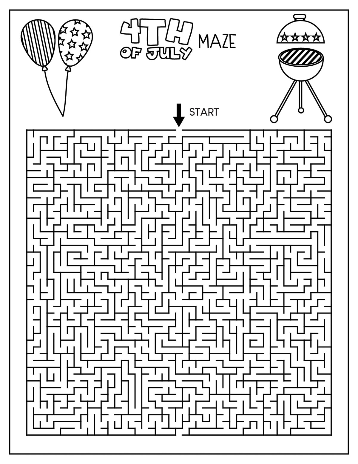 4th Of July Activities Printable Kids Activity Zone