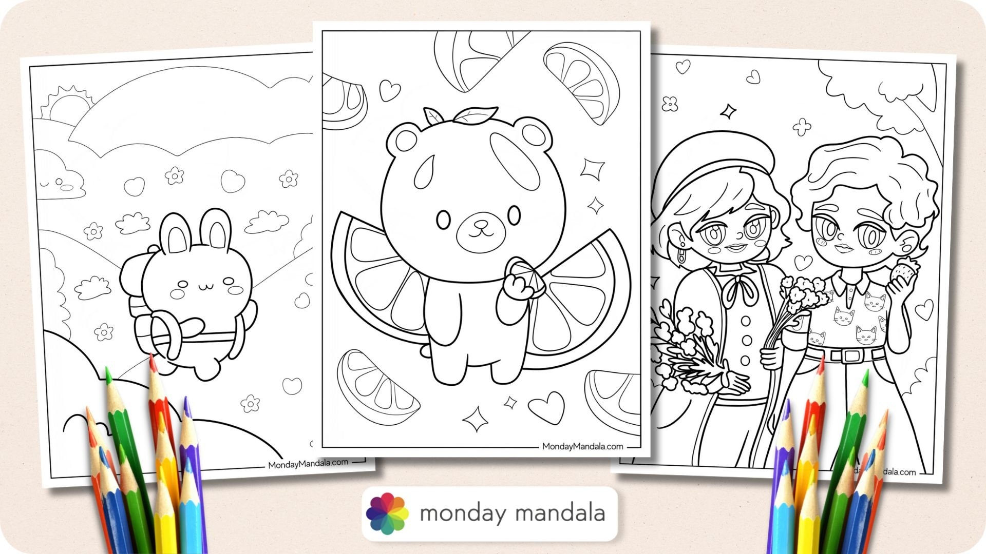 50 Cute Coloring Pages Free PDF Printables 50 Cute Coloring Pages Free PDF Printables