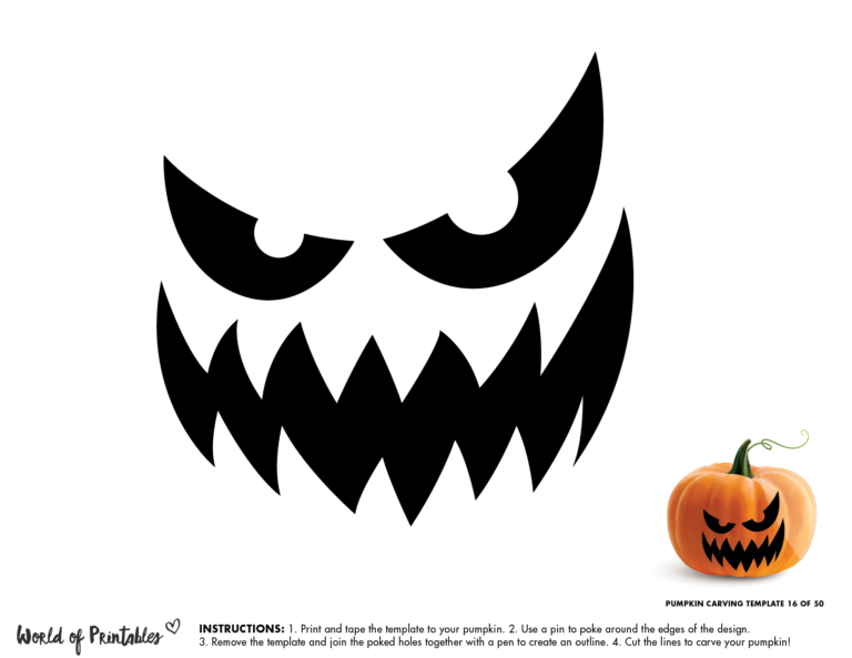 50 Easy Pumpkin Carving Stencils The Ultimate Guide To Pumpkin 