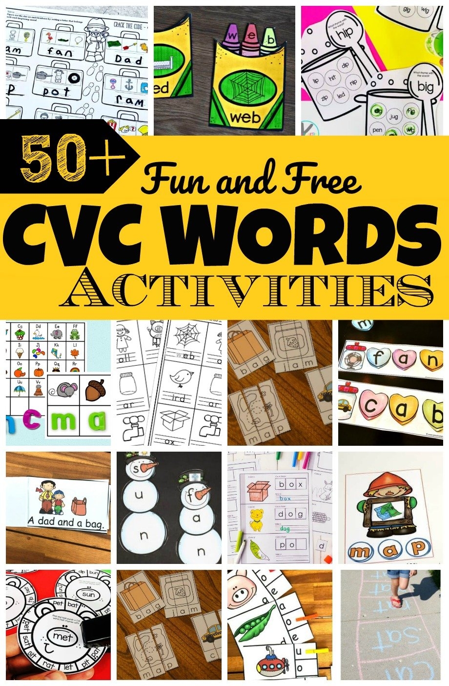 Cvc Words Printable Worksheets