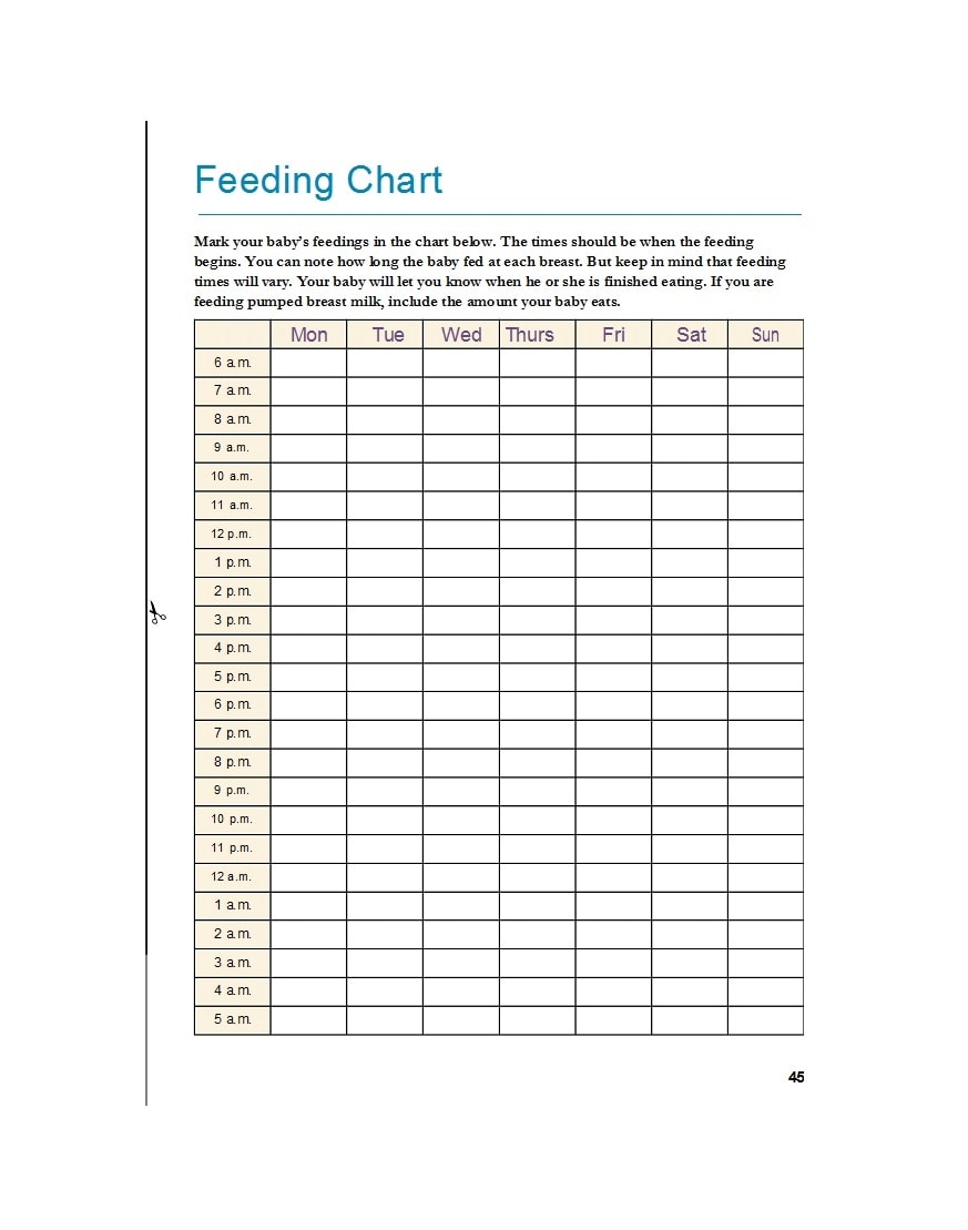 Fish Feeding Chart Printable Fish Feeding Chart Printable