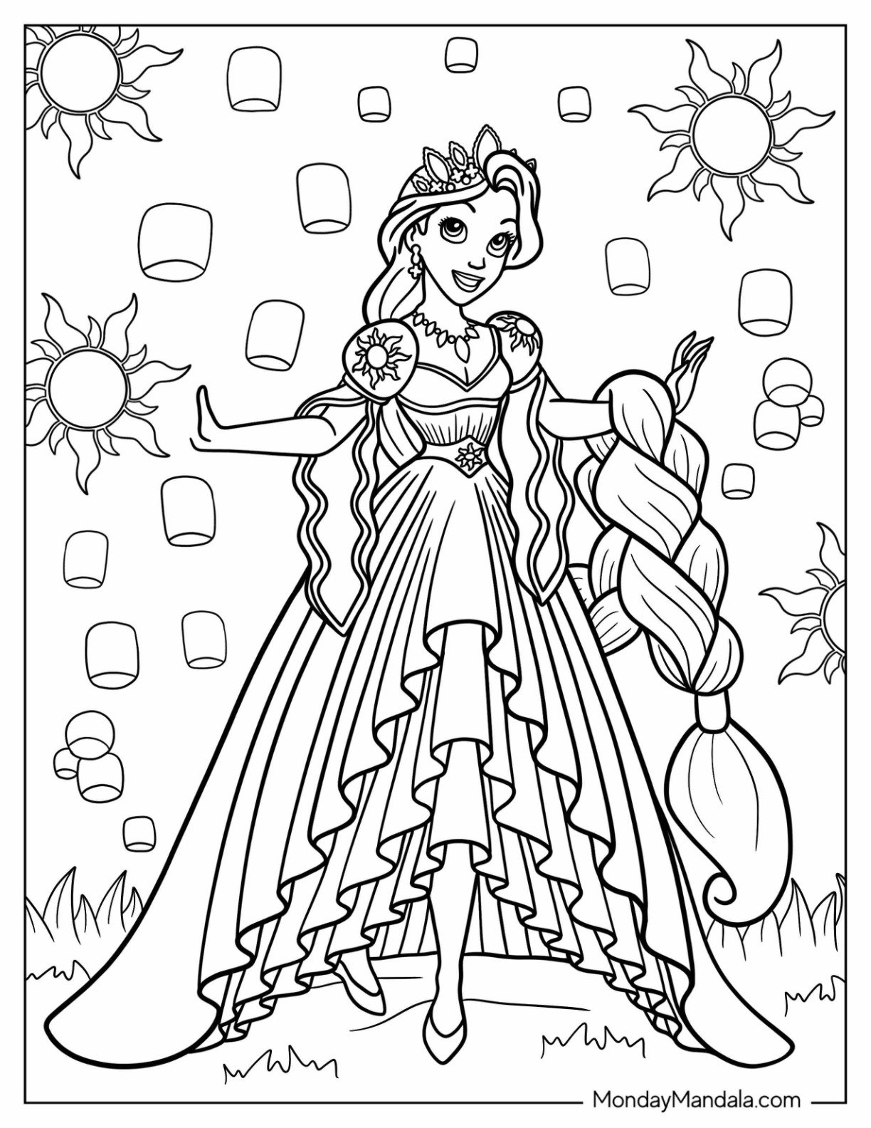 500 Princess Coloring Pages Free PDF Printables 500 Princess Coloring Pages Free PDF Printables