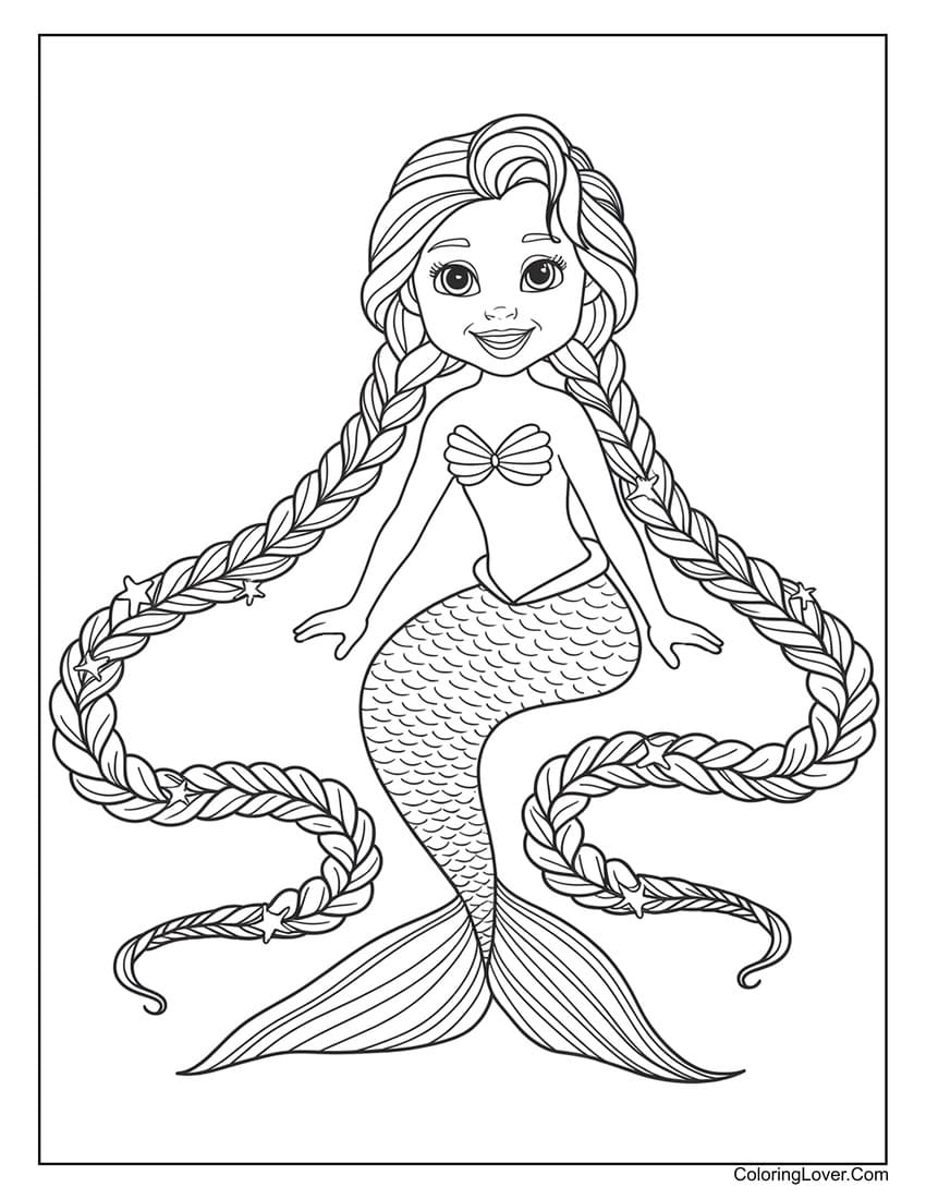 51 Mermaid Coloring Pages Free Printables For All Ages 
