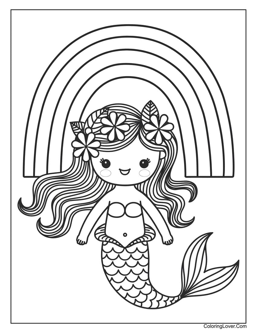 51 Mermaid Coloring Pages Free Printables For All Ages
