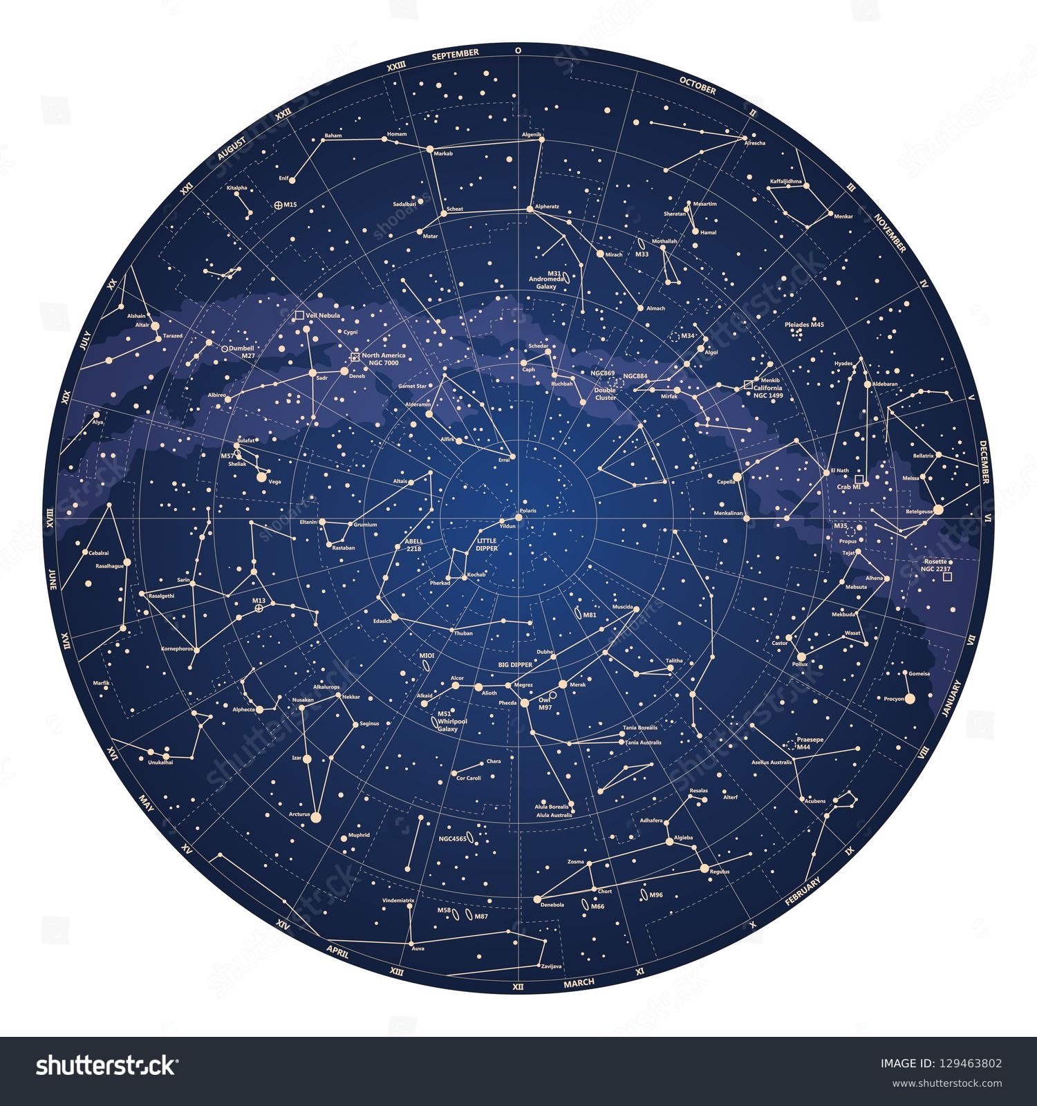 Star Map Printable Star Map Printable