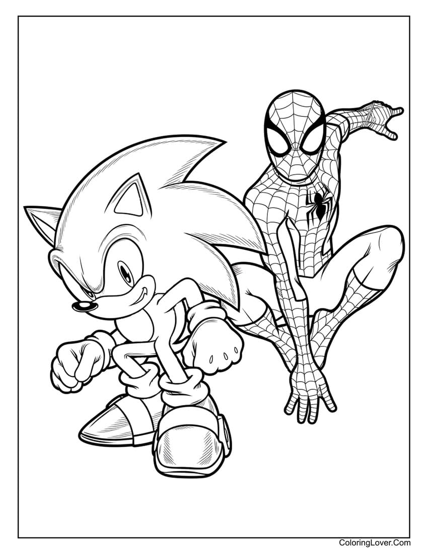 64 Sonic Coloring Pages Free Printables For All Ages 