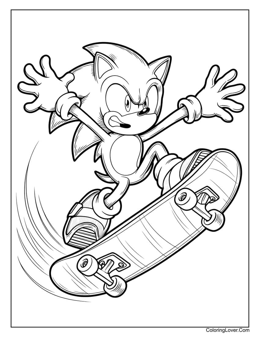 64 Sonic Coloring Pages Free Printables For All Ages