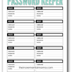 7 Free Printable Password Keeper Printables To Download Instantly