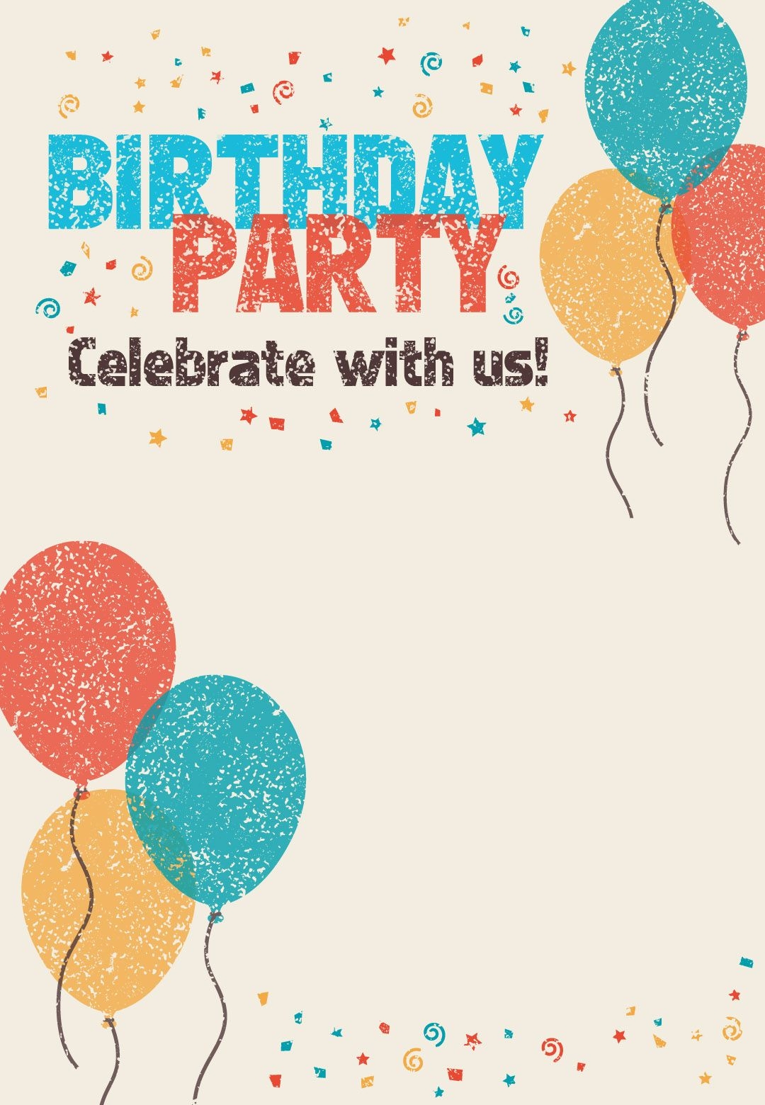 8 Best Free Party Invitation Templates Ideas Happy Birthday Invitation Card Online Birthday Invitations Invitation Card Birthday