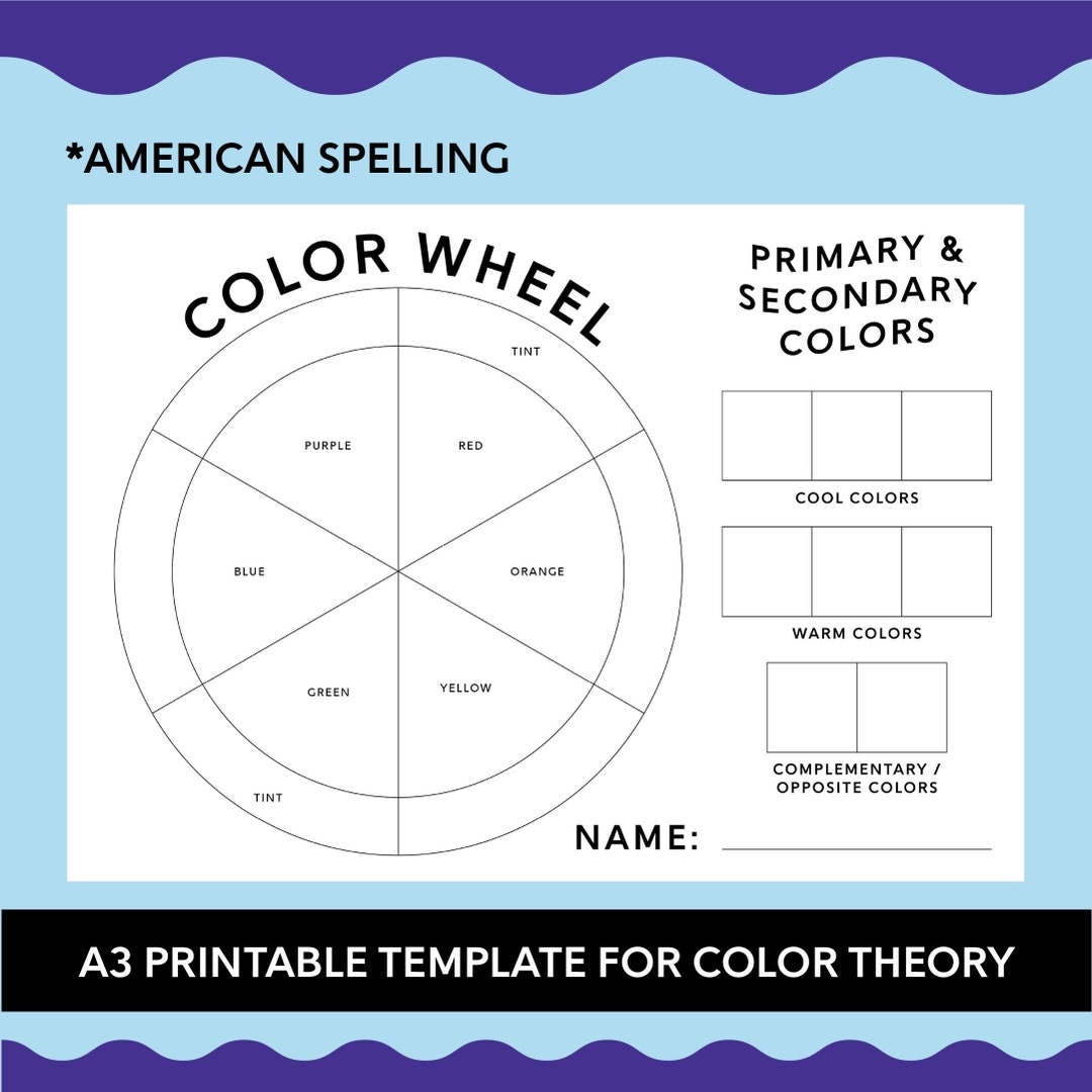 A3 Printable Colour Wheel Template american Basic Primary U0026 Secondary Colours Fun Student Lesson Activity Worksheet Painting Class Etsy A3 Printable Colour Wheel Template american Basic Primary U0026 Secondary Colours Fun Student Lesson Activity Worksheet Painting Class Etsy