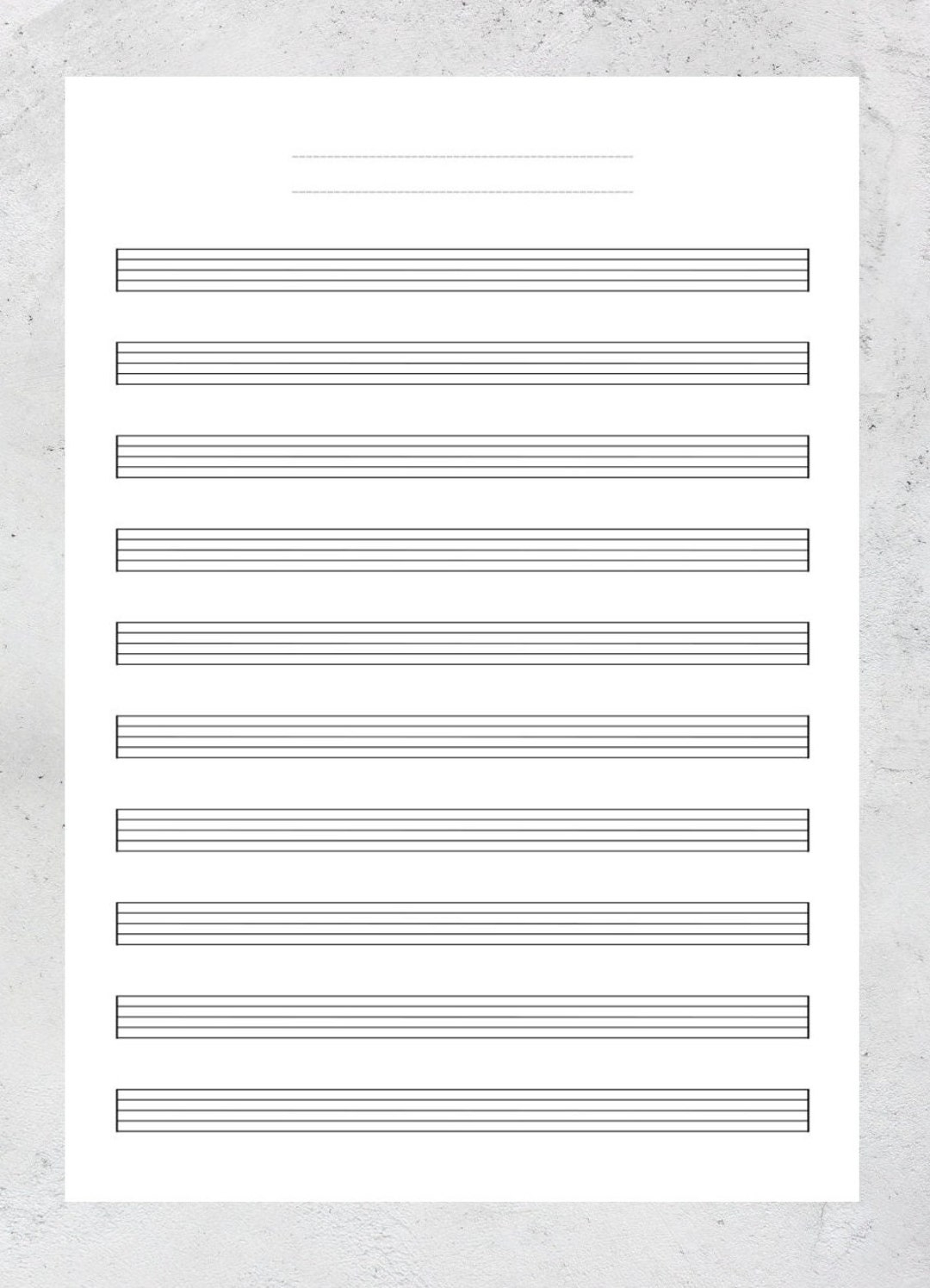 A4 Blank Sheet Music US Letter Printable Sheet Music Manuscript Paper Piano Staff Paper Blank Music Paper Etsy Norway
