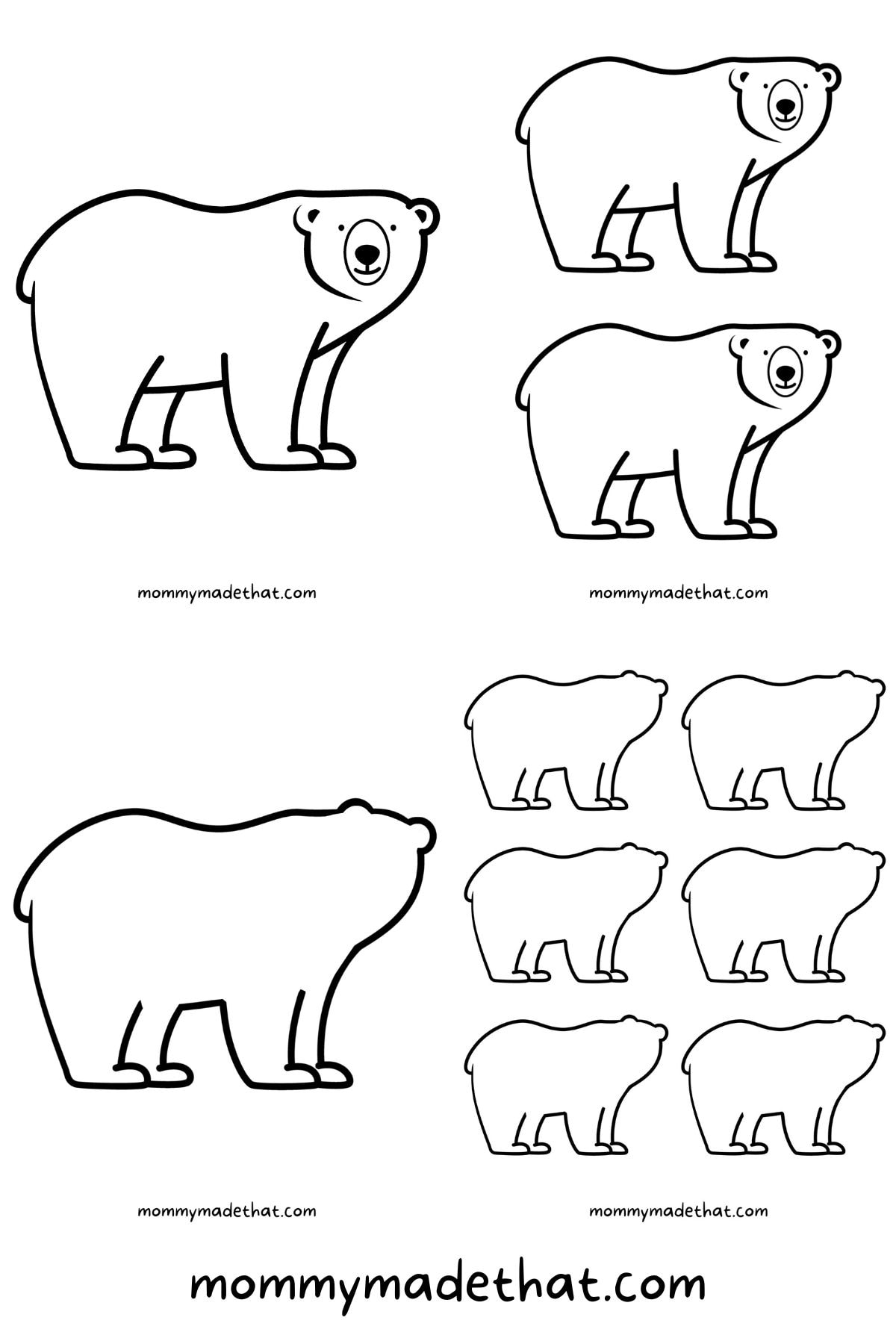 Free Printable Polar Bear Template Printable