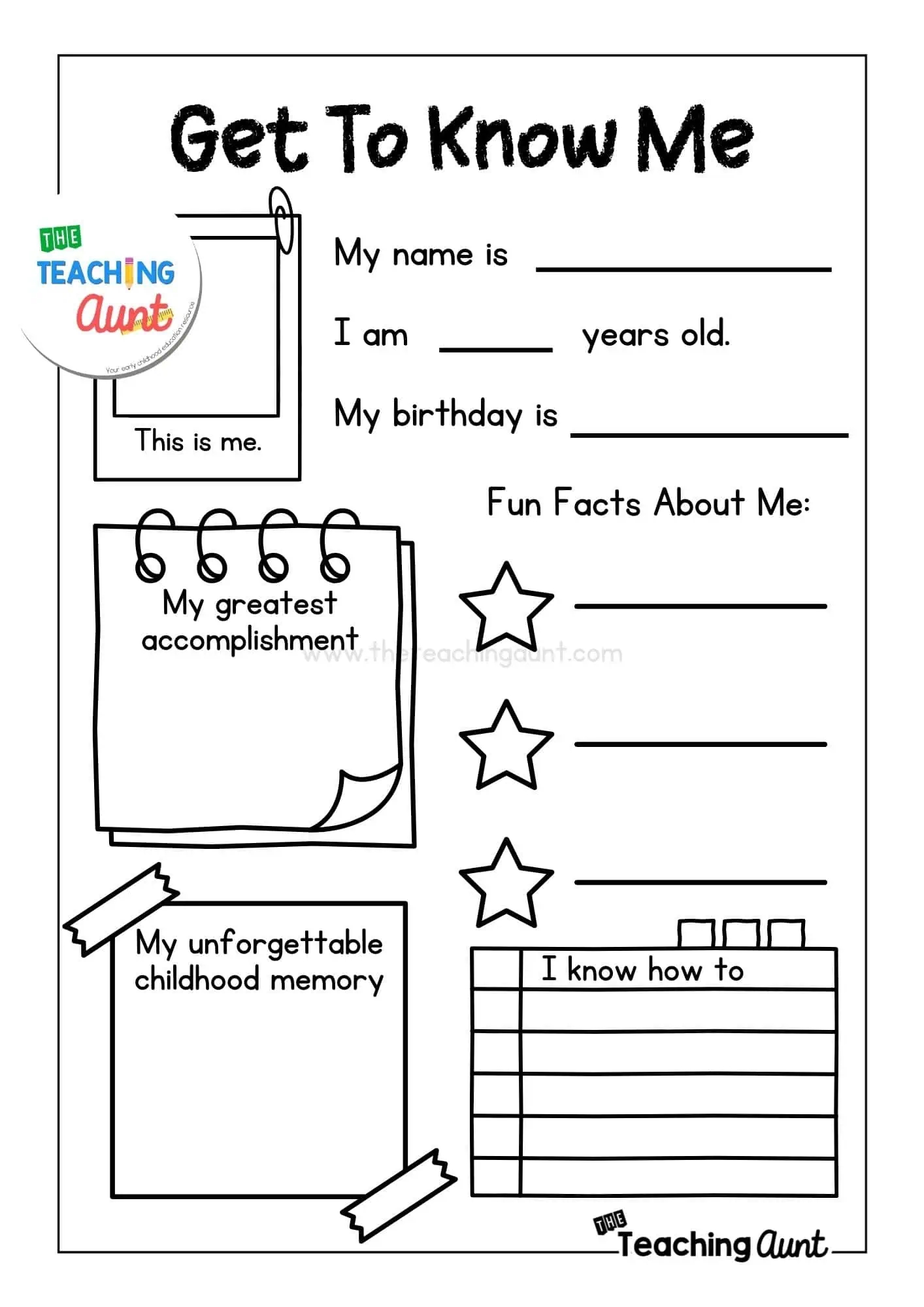 Free Teacher Printable Worksheets