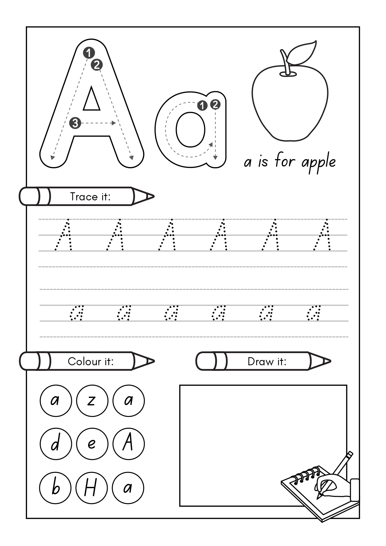Free Printable Handwriting Worksheets For Preschool