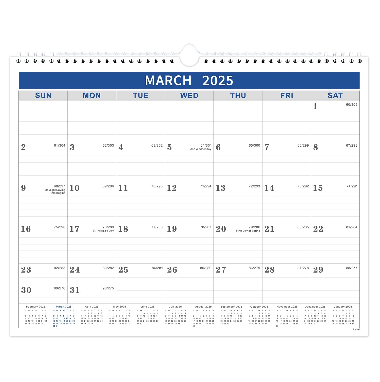 Amazon 2025 2026 Calendar 2025 2026 Wall Calendar From Mar 2025 Jun 2026 Wall Calendar 2025 2026 14 8 X 11 5 Calendar 2025 2026 Wall With Julian Date Thick Paper Large Block Office Products