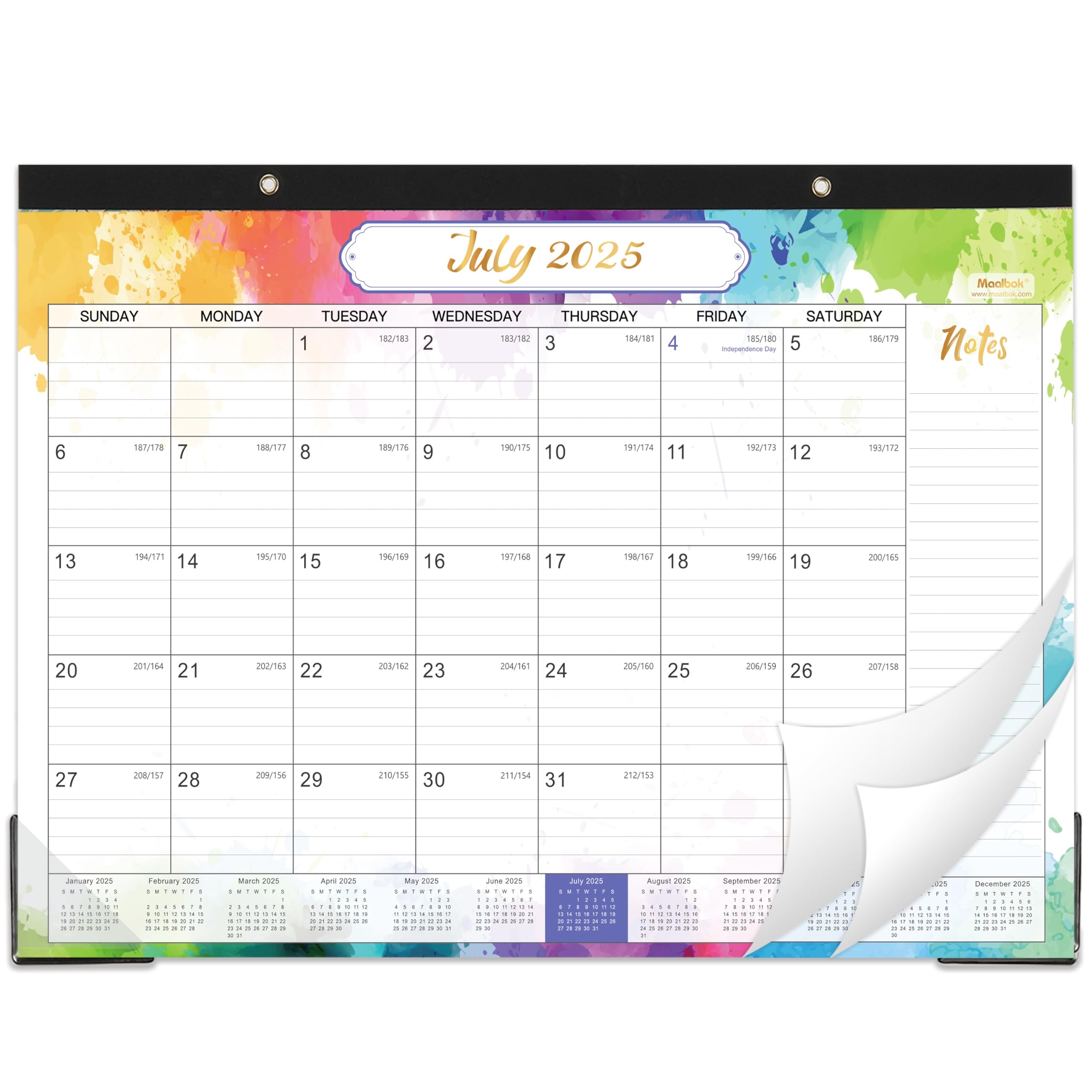 Amazon 2025 2026 Desk Calendar JUL 2025 JUN 2026 14 6