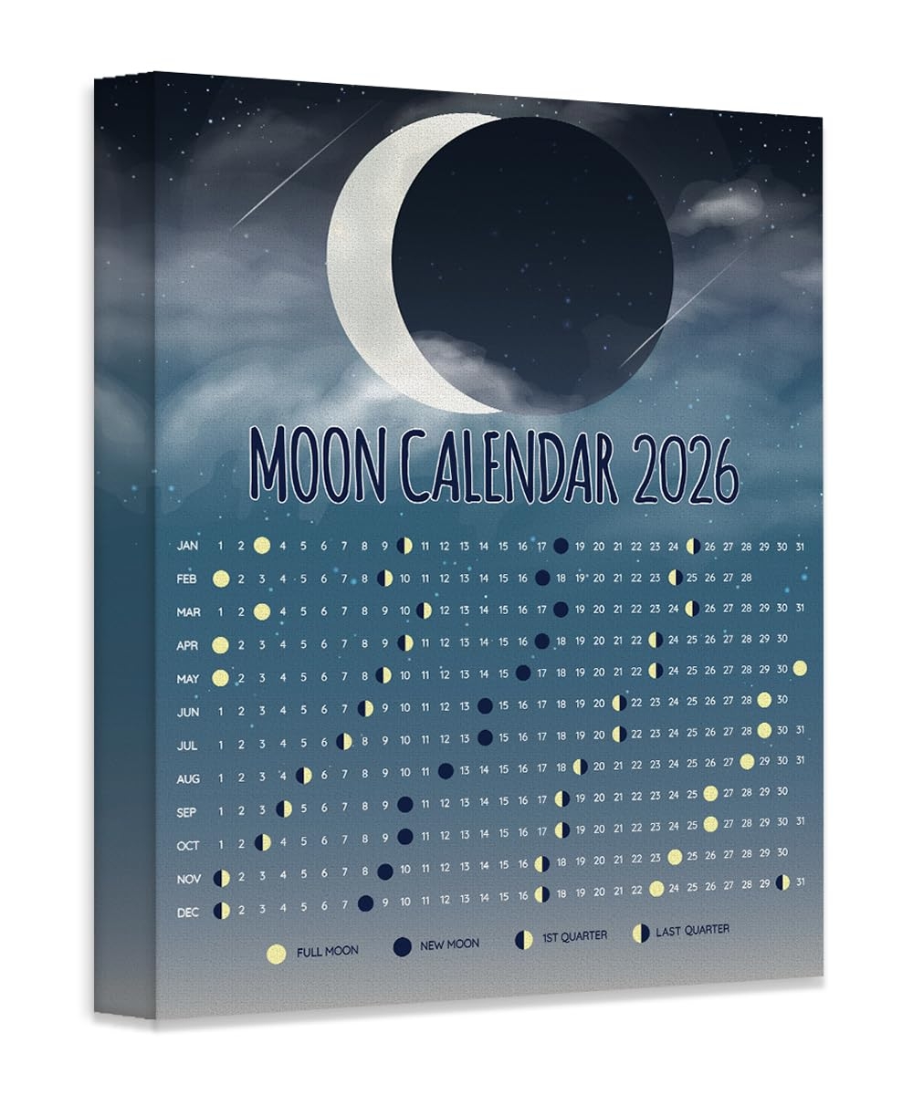 Printable Full Moon Calendar 2026