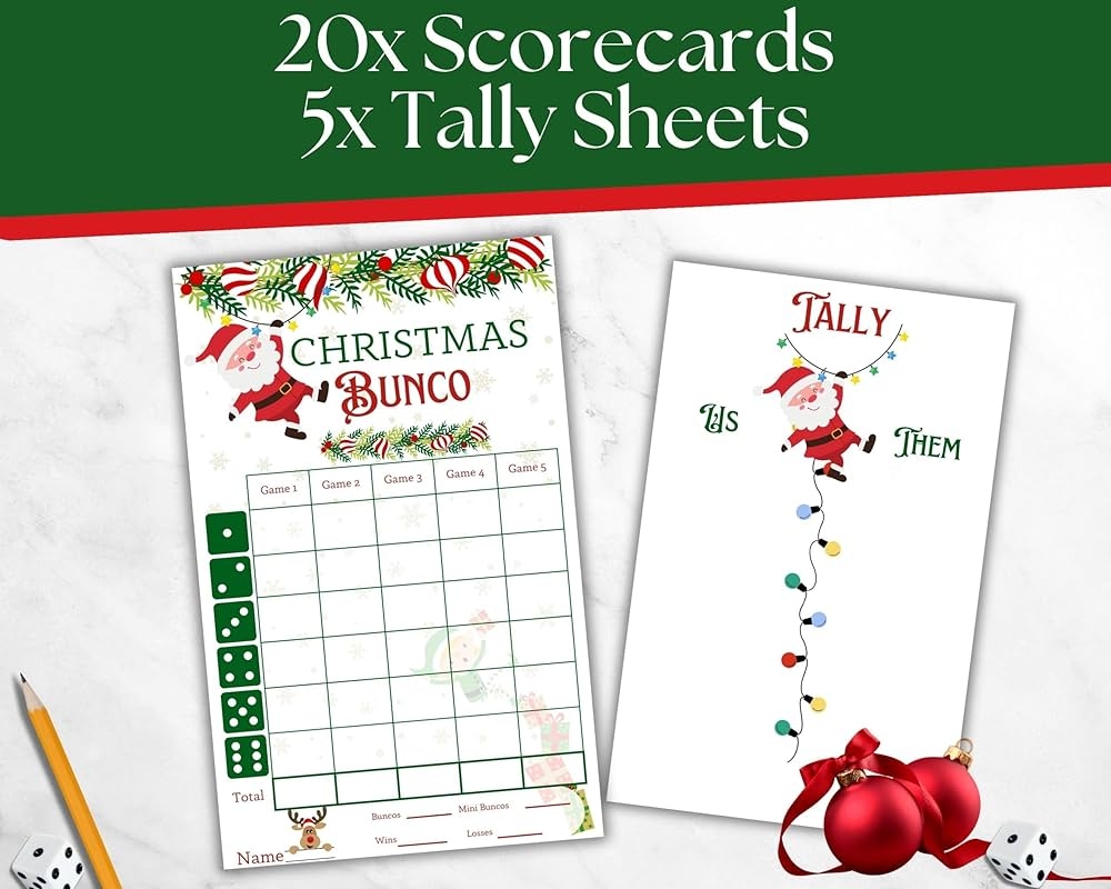 Free Printable Bunco Score Sheets Christmas Free Printable Bunco Score Sheets Christmas