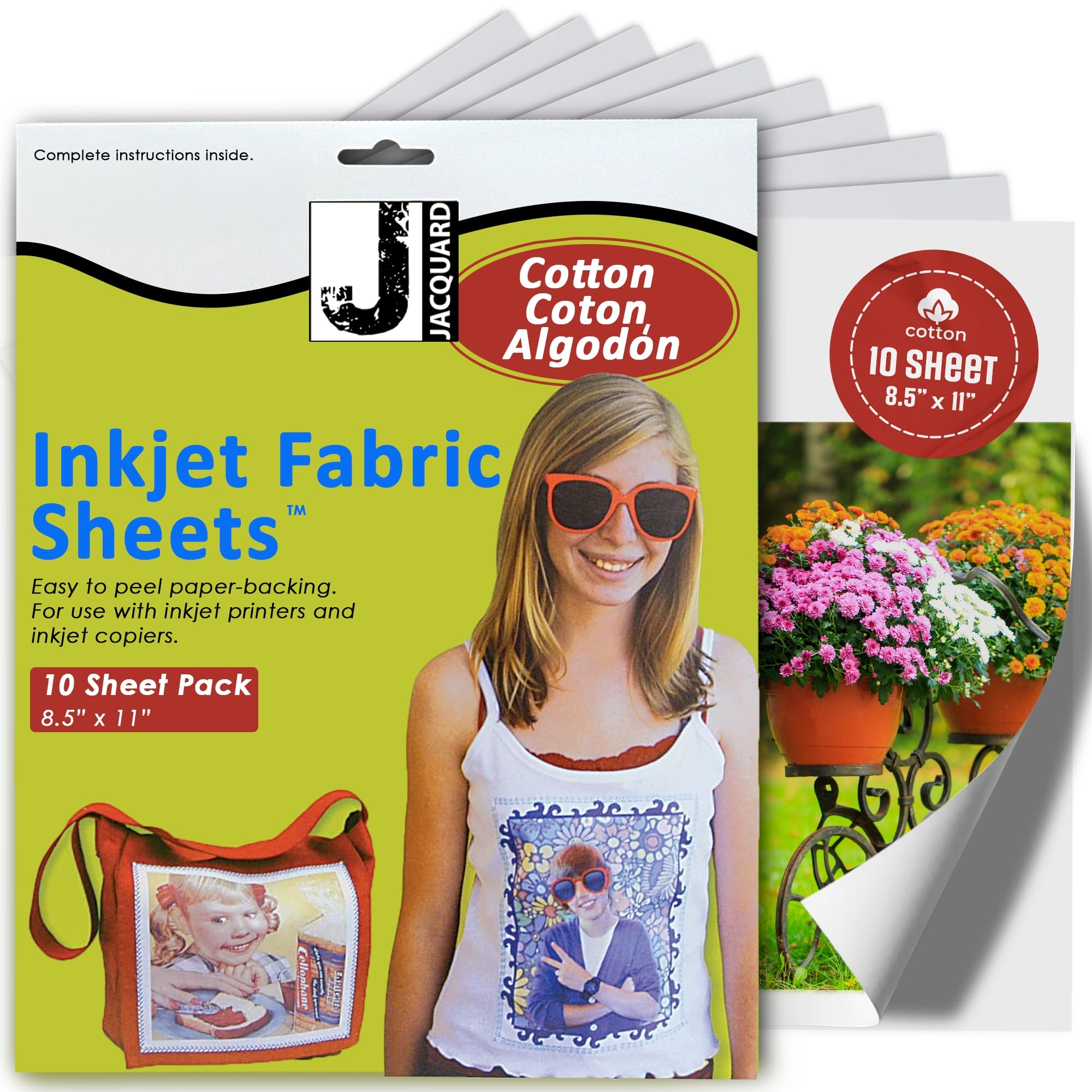 Amazon Jacquard Inkjet Cotton 8 5 X 11 Inches 10 Pack Office Products
