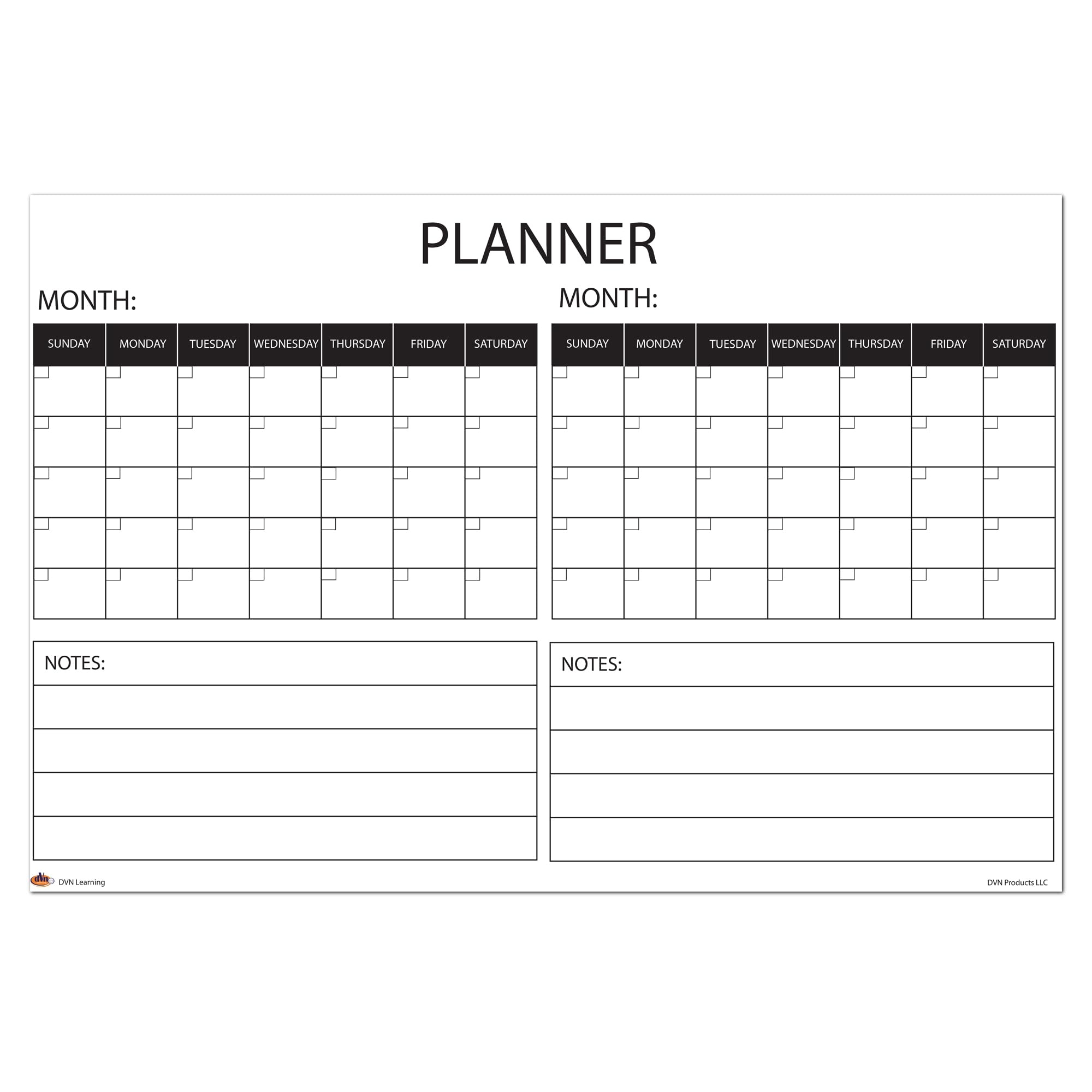 Amazon Wall Calendar Large Wet Dry Erase Laminated Two Month Wall Planner Size 36 X 24 Tube Shipping Office Products