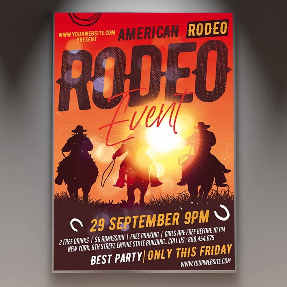 American Rodeo Card Printable Template