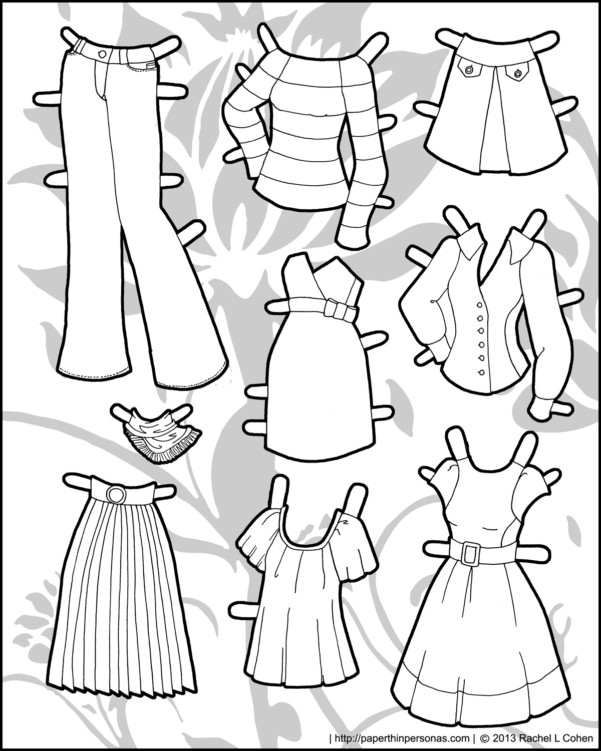 And Yet More Clothing For The Ms Mannequin Printable Paper Dolls Paper Thin Personas