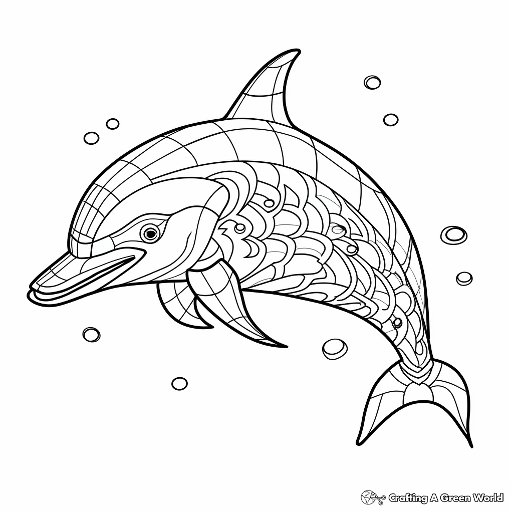 Printable Mosaic Coloring Sheets