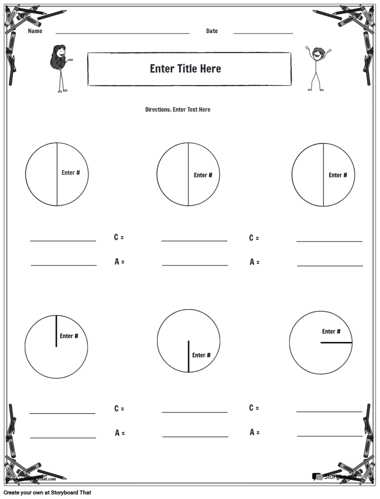 Area U0026 Circumference Worksheets Free Circle Worksheets