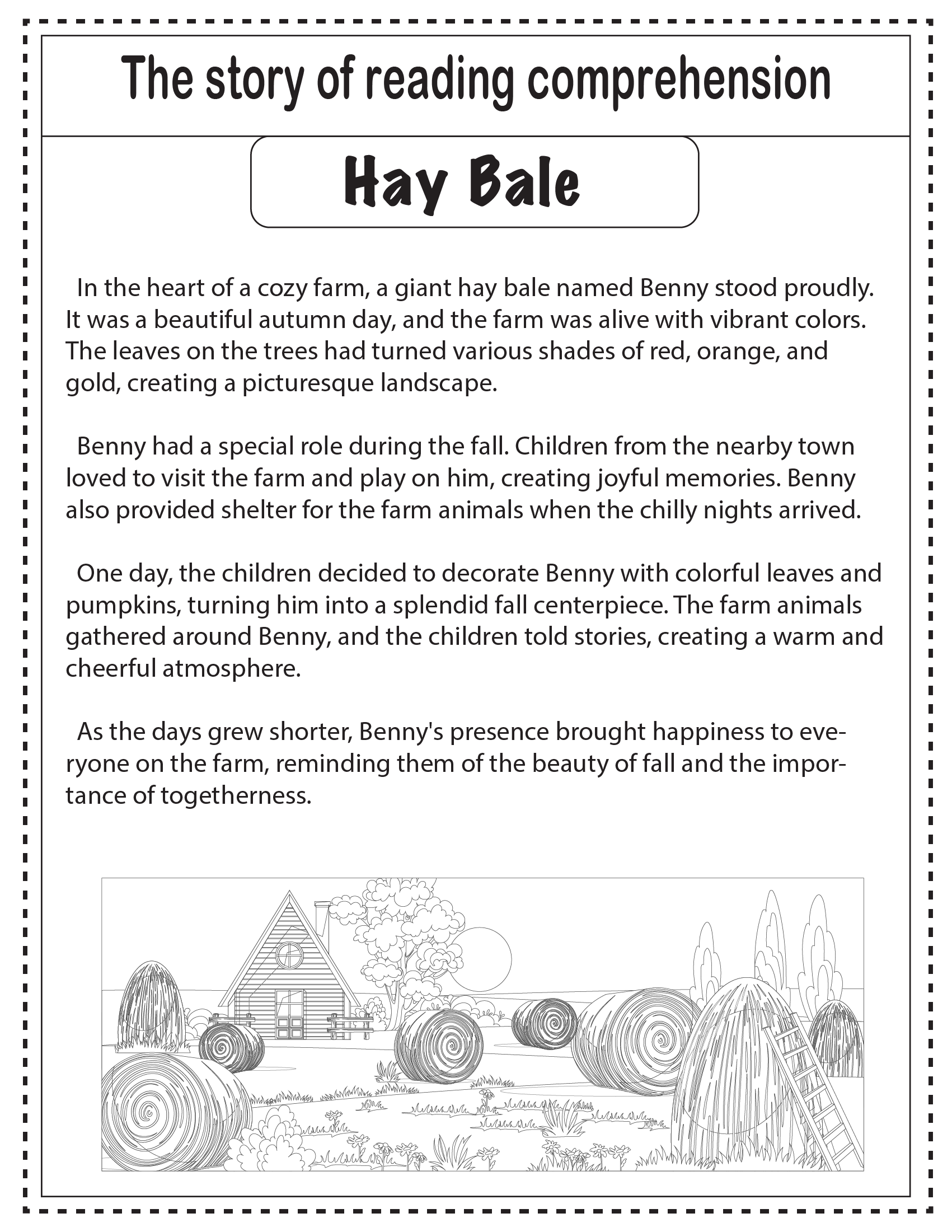 Free Printable Autism Reading Comprehension Worksheets