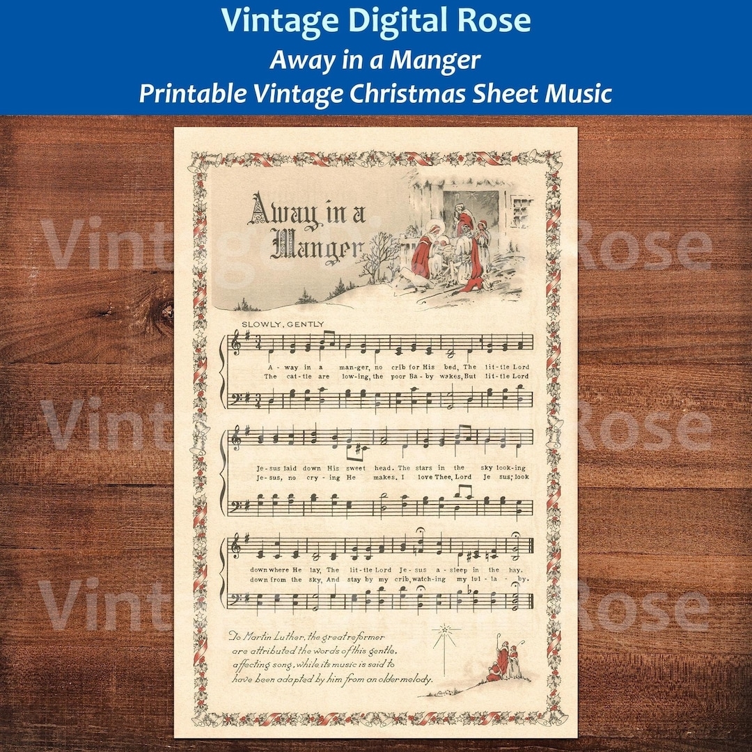 Printable Antique Christmas Sheet Music