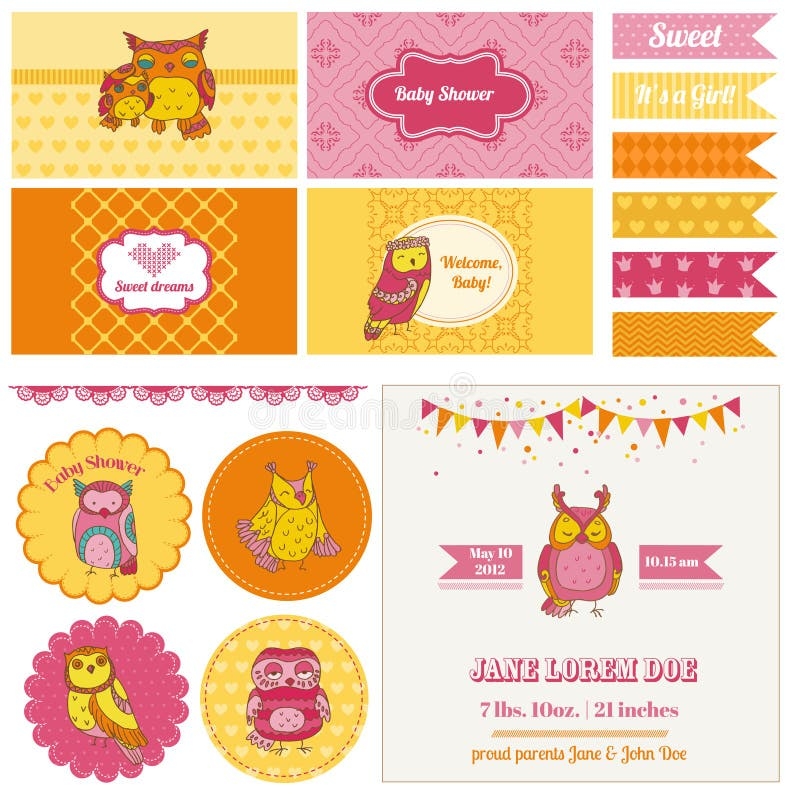 Baby Shower Owl Stock Illustrations 2 695 Baby Shower Owl Stock 