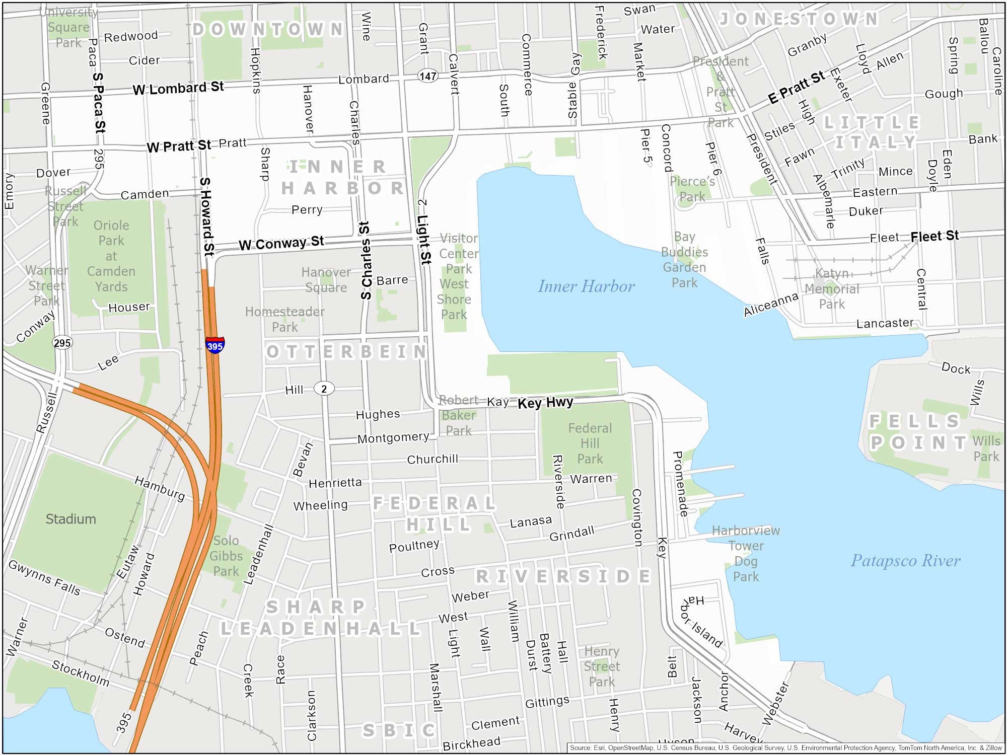 Baltimore Neighborhood Map GIS Geography