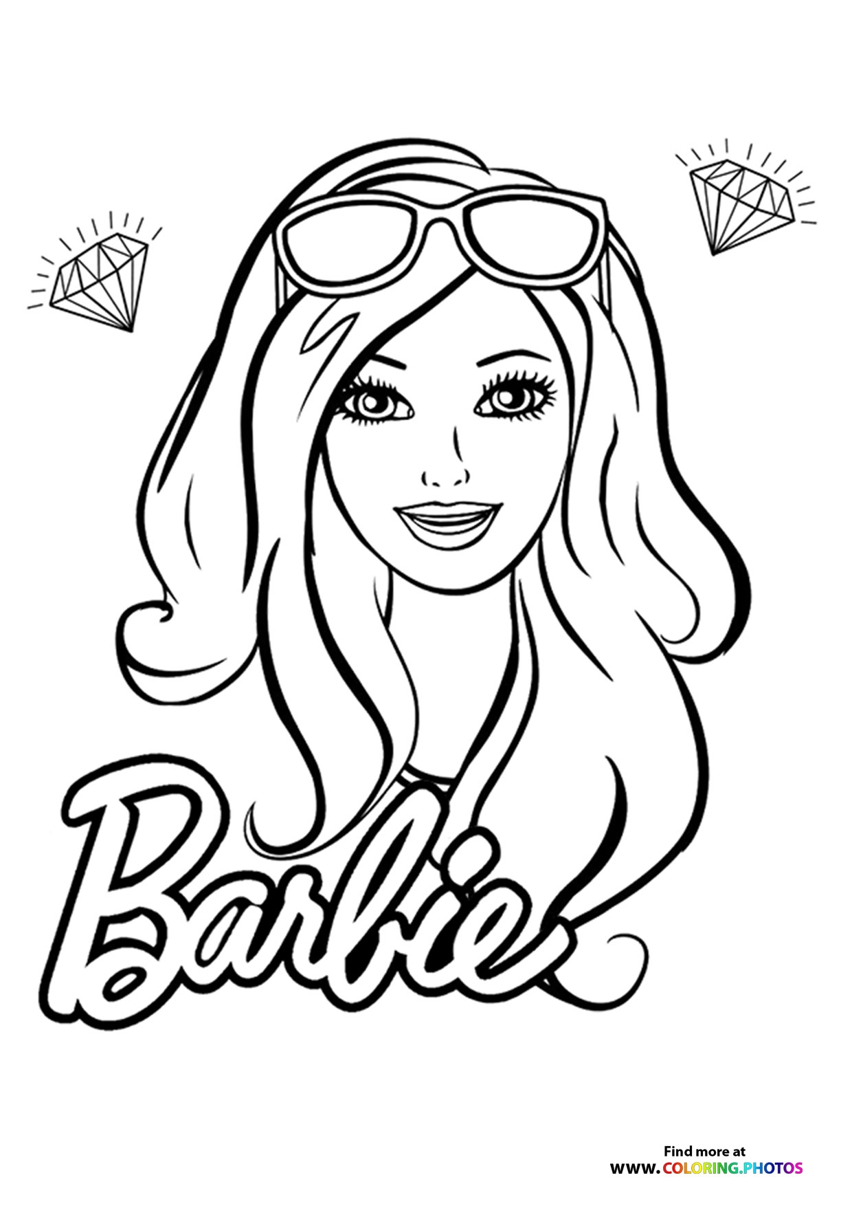 Barbie Coloring Pages For Kids 100 Free Print Or Download