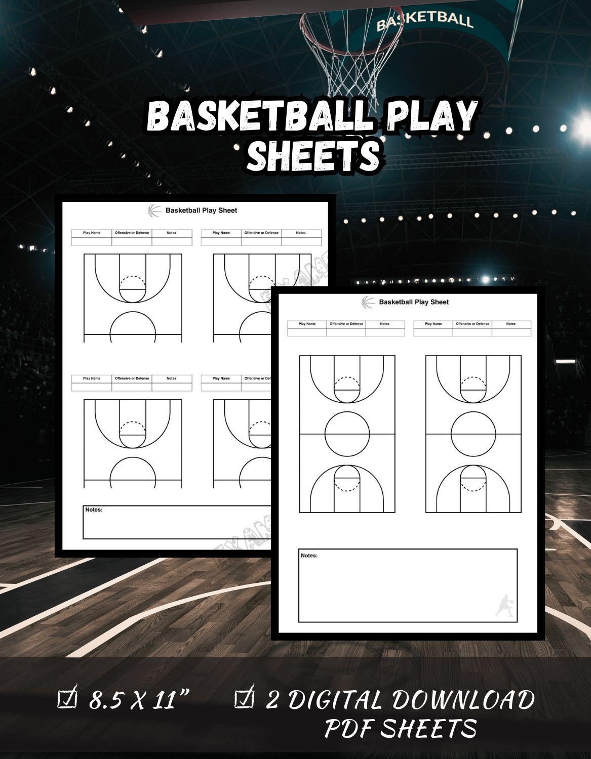 Basketball Coach Game Sheet Etsy Australia