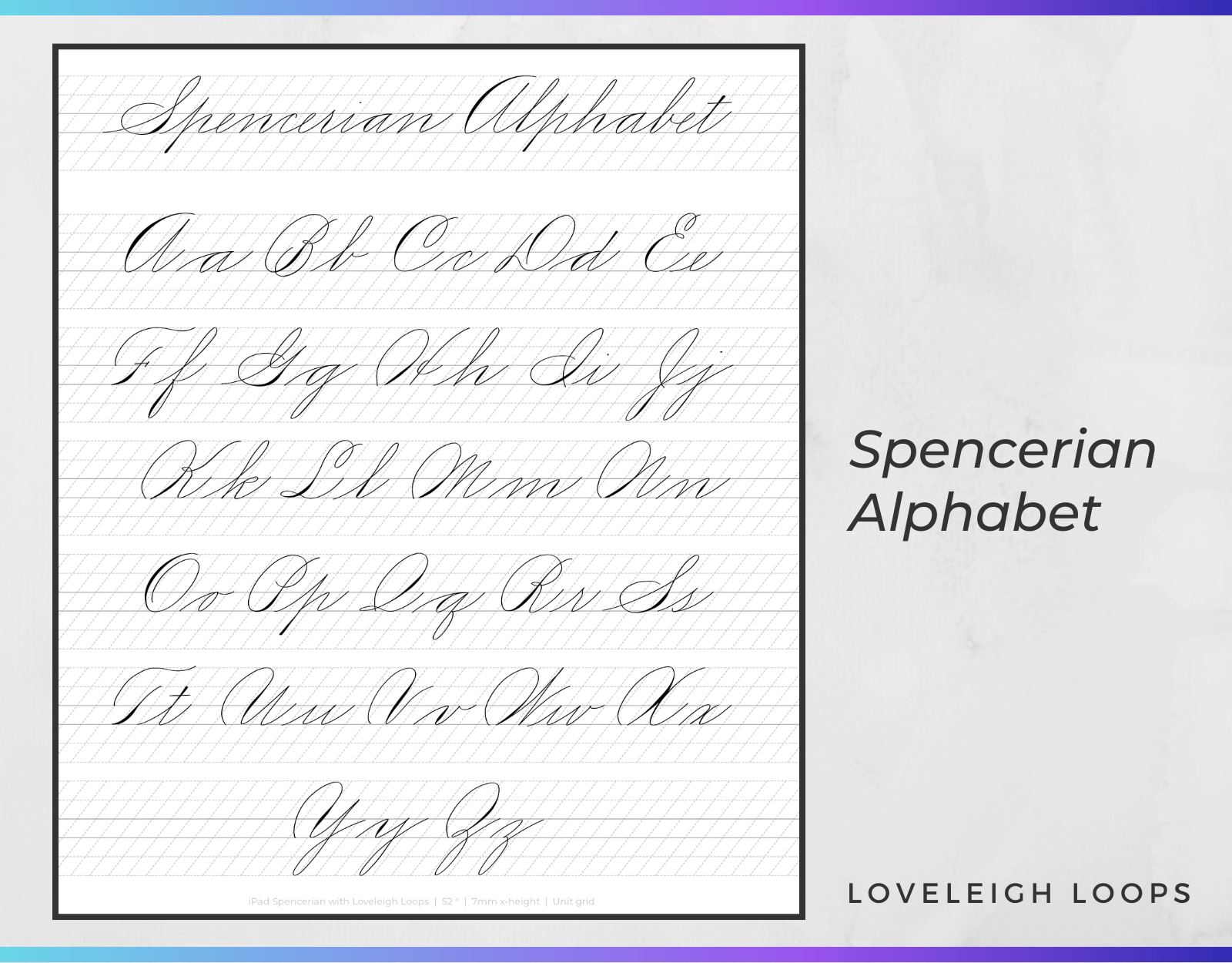 Beginners Guide To The Spencerian Script Tutorial Loveleigh Loops Worksheets Library