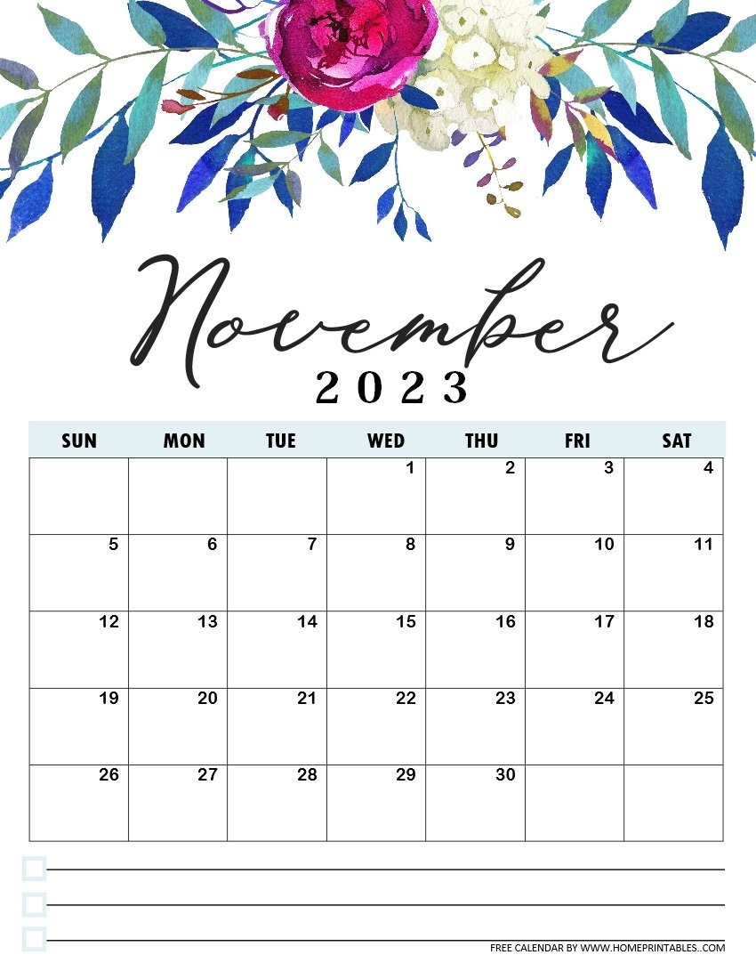 Pinterest Printable Calendar