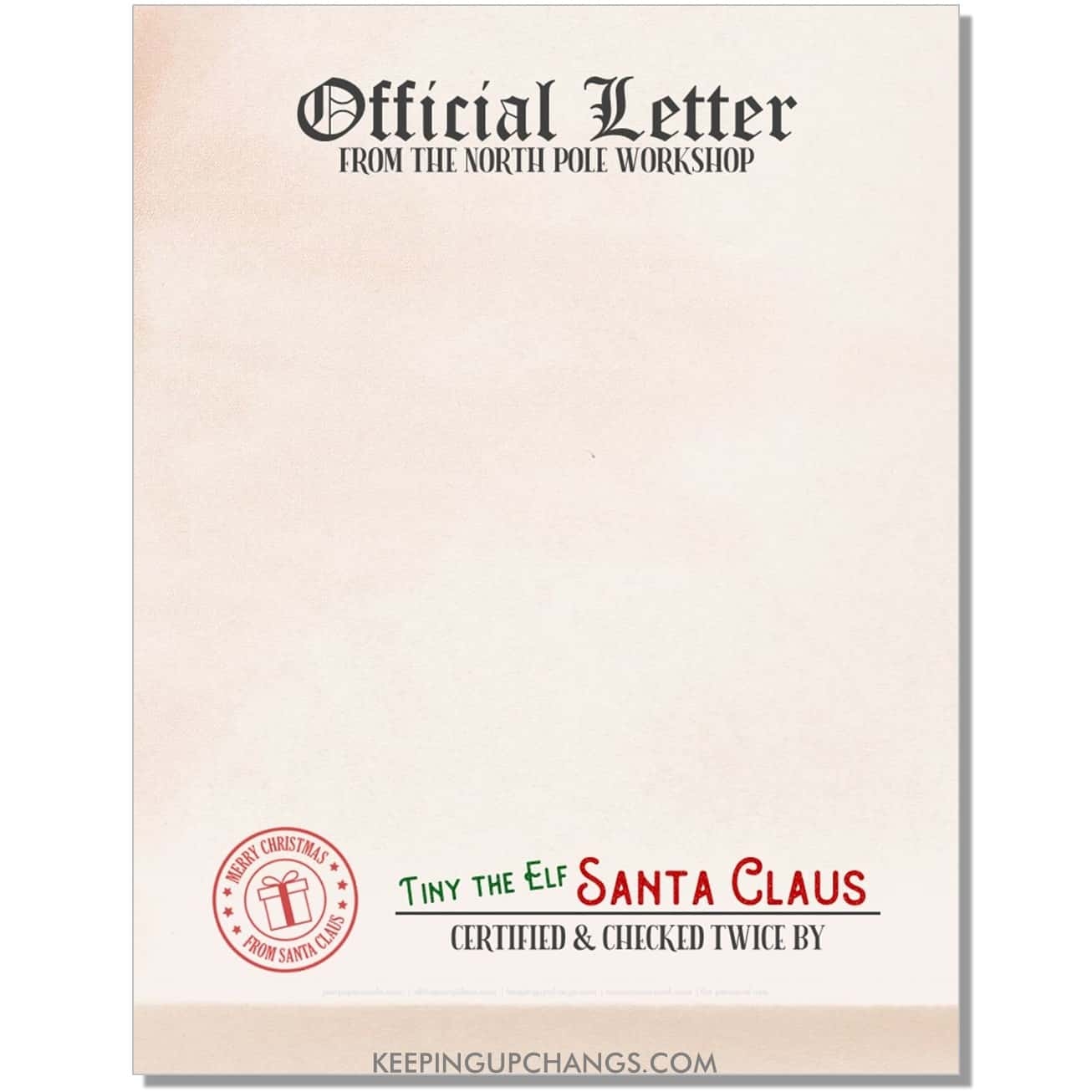 Best Free Santa Letterhead Printables Top Downloads