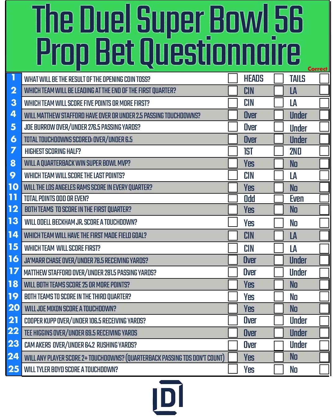 Best Printable Super Bowl Prop Bet Sheet 2022 For Your Super Bowl 56 Party FanDuel Research Best Printable Super Bowl Prop Bet Sheet 2022 For Your Super Bowl 56 Party FanDuel Research