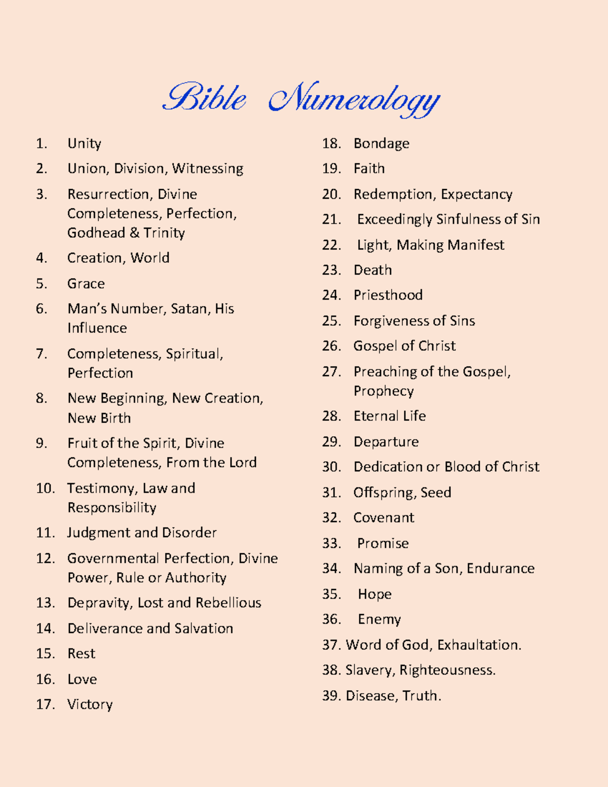 Bible Numerology Insights Understanding Key Biblical Numbers Studocu